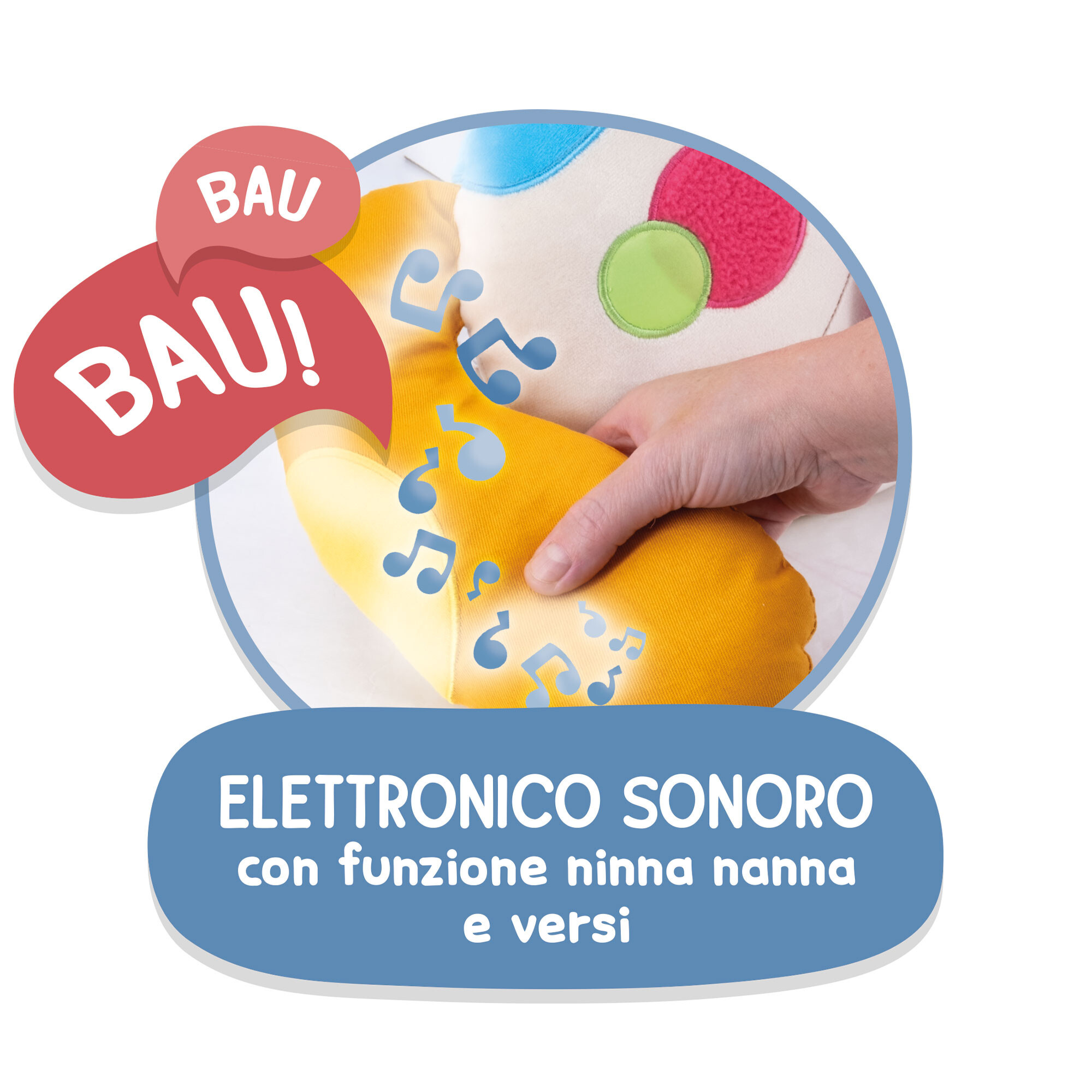 Montessori baby cuscino mio cagnolino – gioco sensoriale per bambini piccoli - LISCIANI