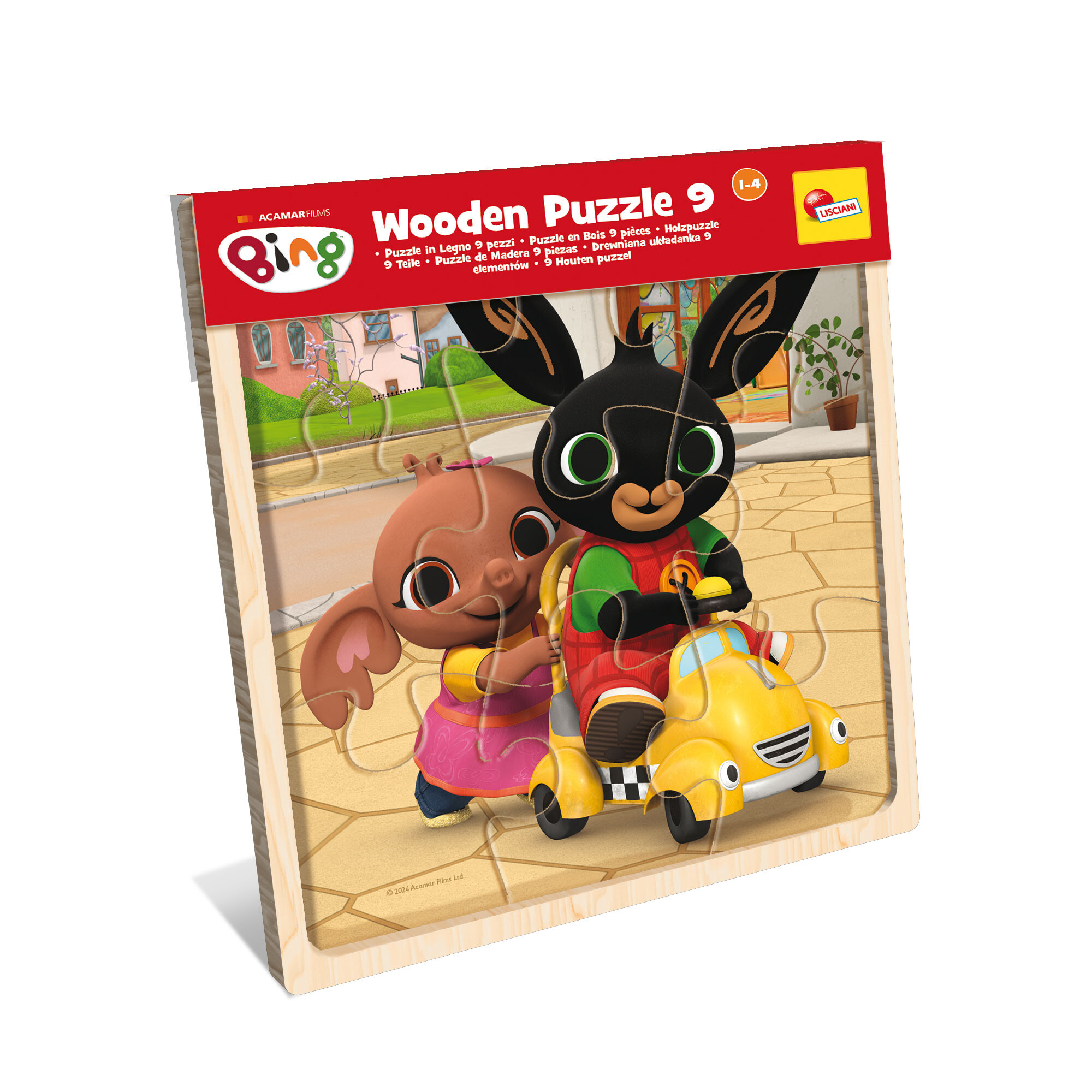 Bing puzzle in legno 9 pezzi – gioco educativo per i più piccoli, display 6 - LISCIANI