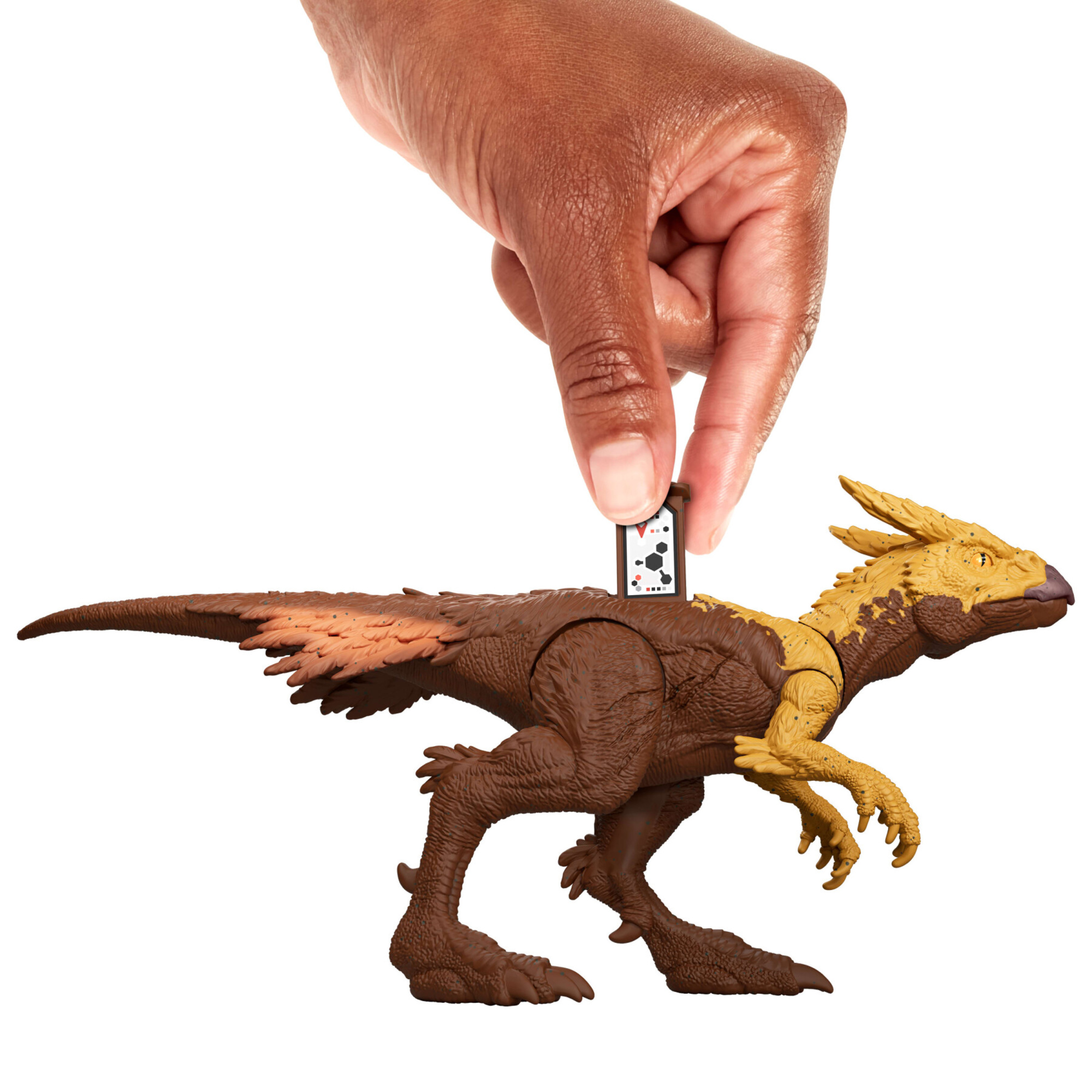 Mattel jurassic world - hypsilophodon pericolo giurassico, dinoasuro snodato con dettagli autentici, specie di medie dimensioni - Jurassic World