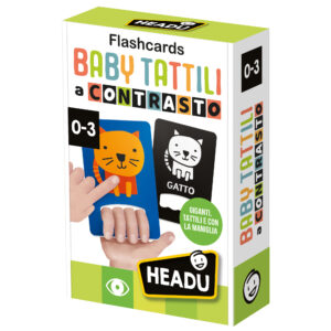 Flashcards baby tattili a contrasto – forme e colori ad alta leggibilità - 0 mesi - headu - HEADU