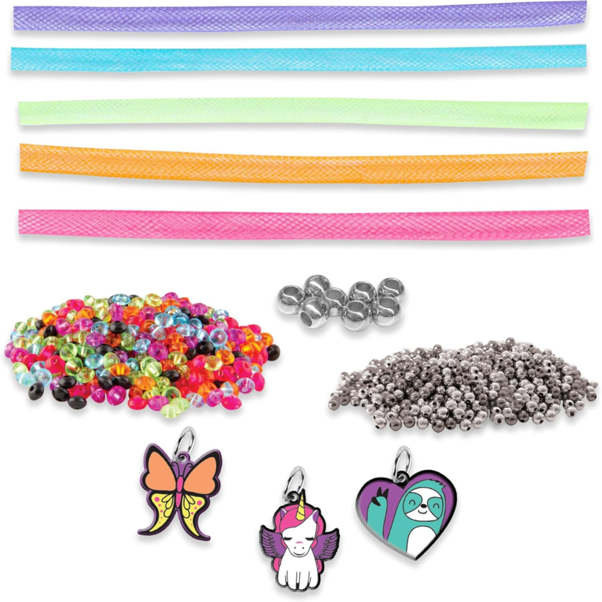 Crayola creations - set crea i tuoi braccialetti unicorn magic, attività creativa e regalo per bambine, da 8 anni - CRAYOLA