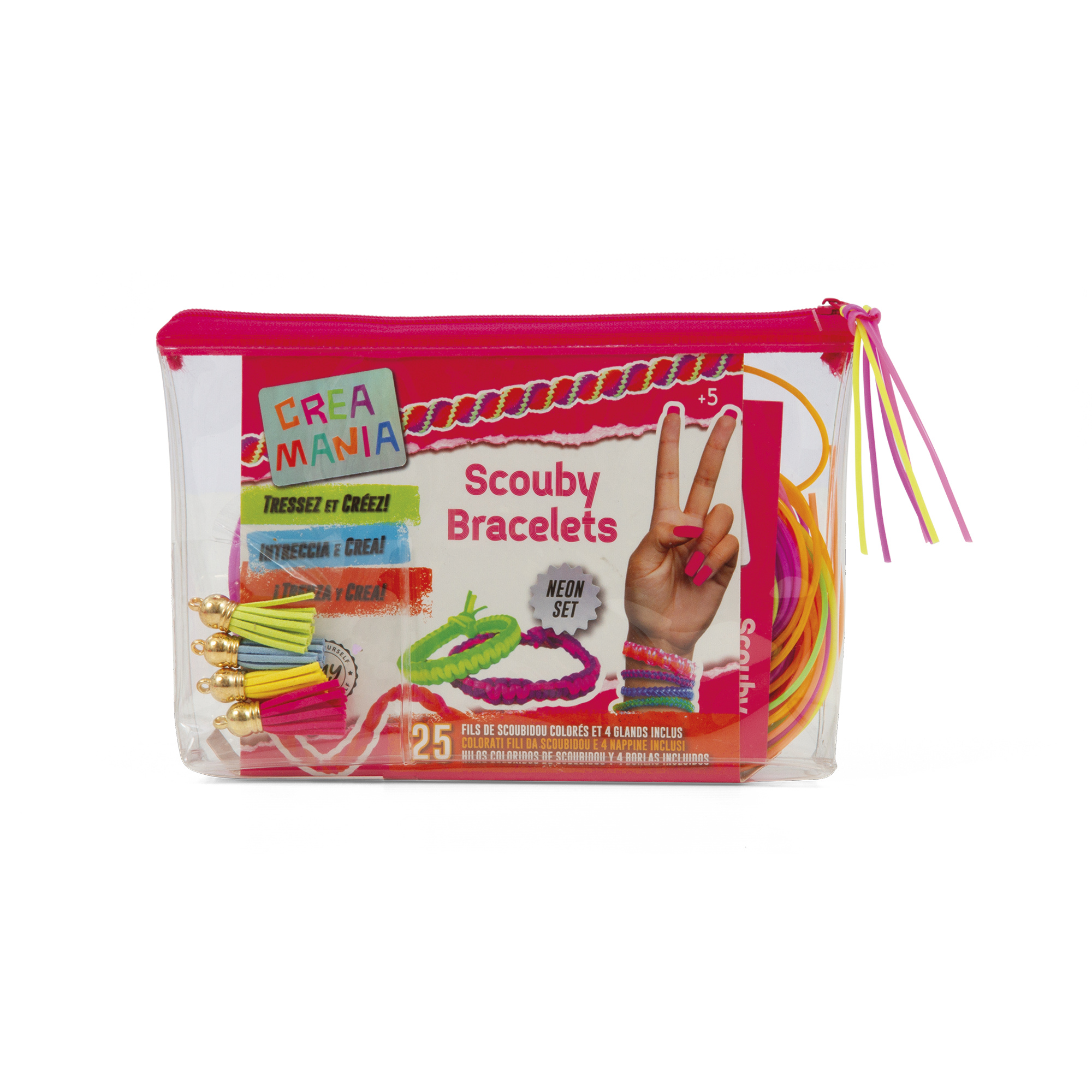Bustina assortita con 25 braccialetti scouby - crea mania - CREAMANIA