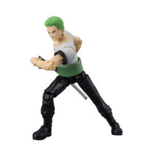 Action figure personaggio one piece - zoro - 12 centimetri - snodabile - ONE PIECE