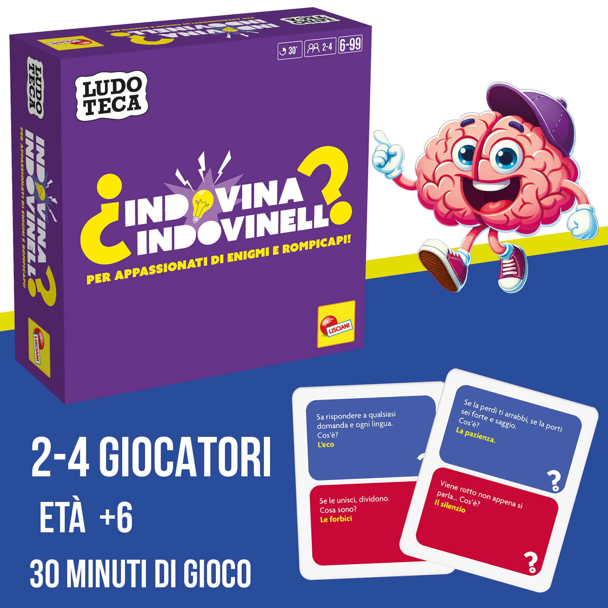 Ludoteca pocket indovina indovinello – gioco di indovinelli per tutta la famiglia - LISCIANI