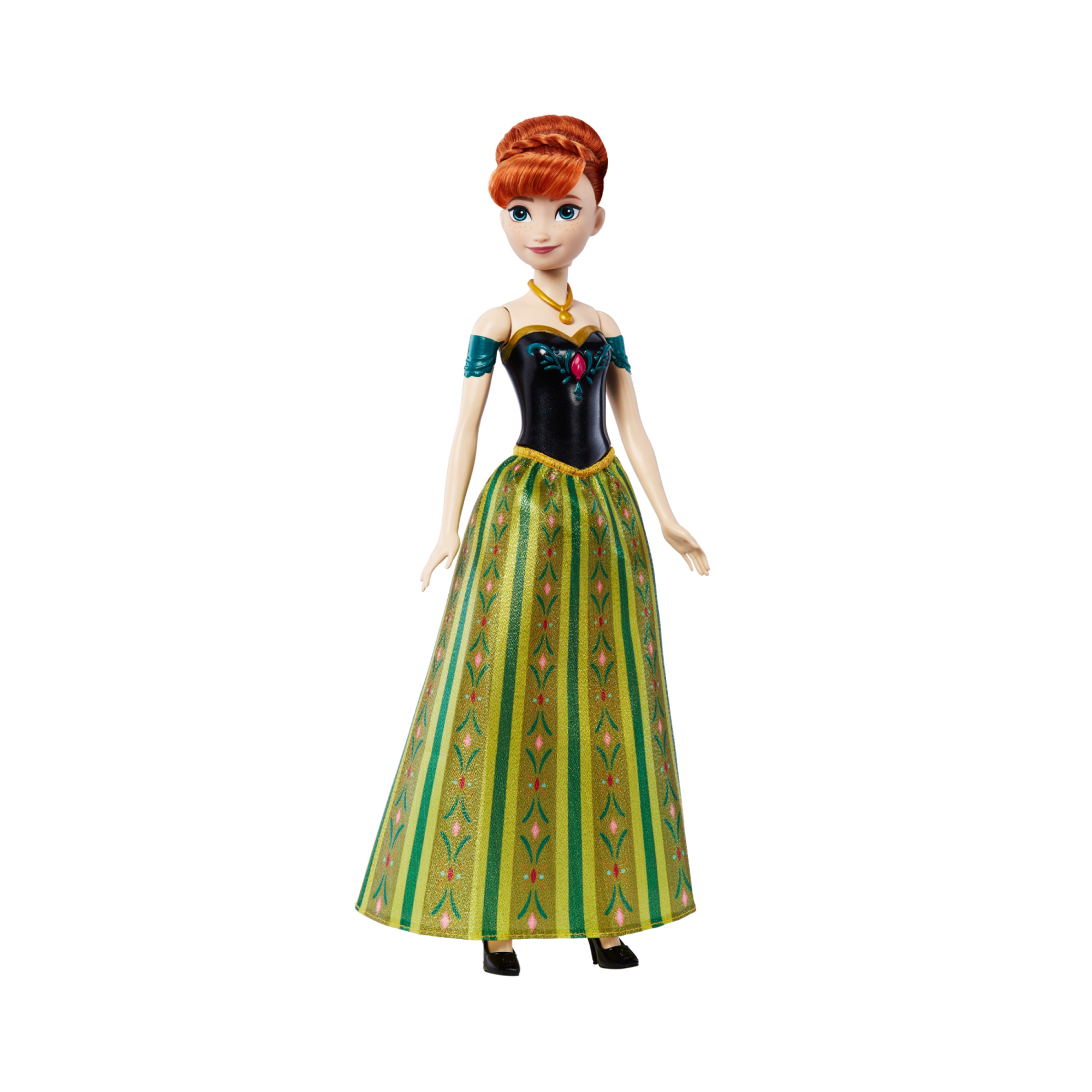 Mattel disney frozen - anna oggi, bambola cantante dai capelli rossi che canta la canzone "oggi, per la prima volta" - Frozen