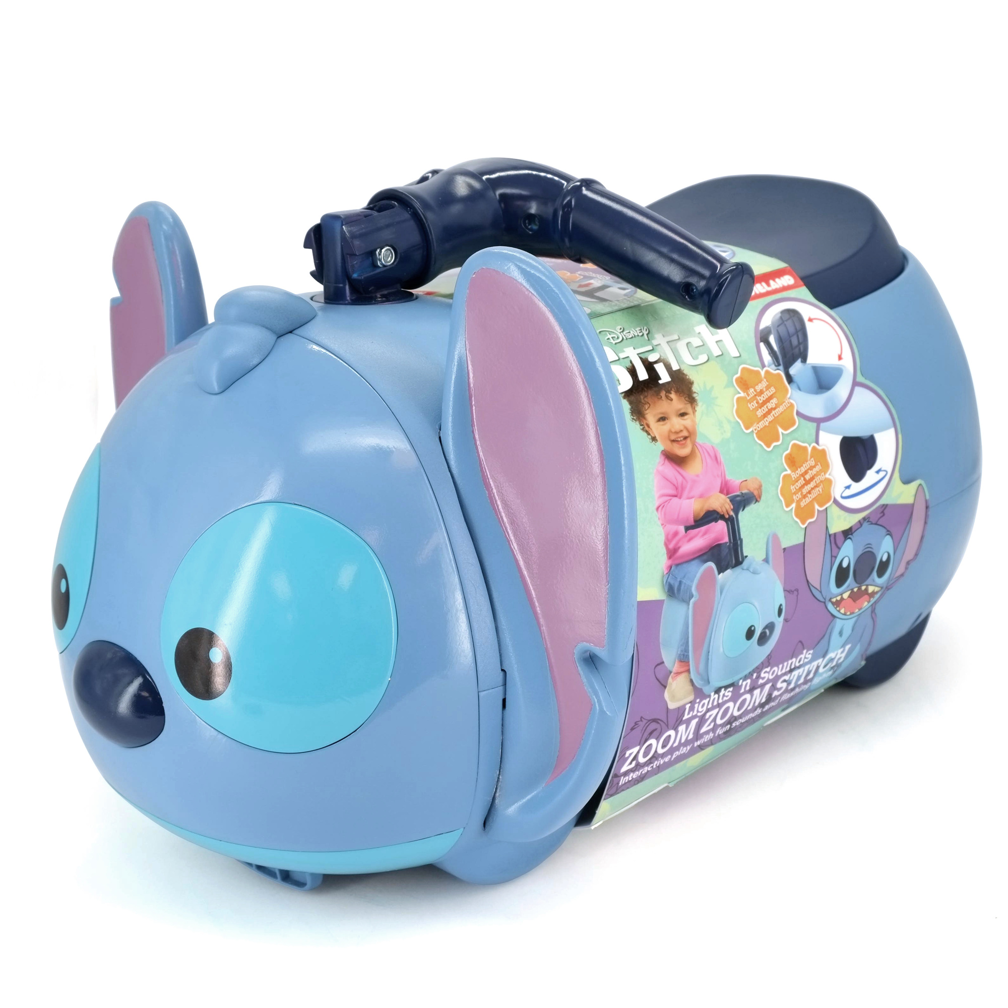 Zoom zoom cavalcabile stitch – luci, suoni e divertimento disney per i più piccoli - 12m+ - Disney Stitch