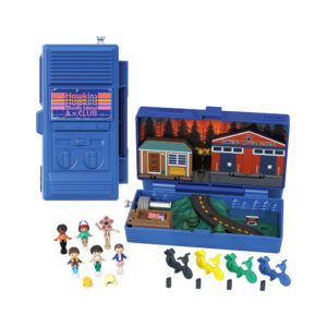 Polly pocket stranger things - cofanetto walkie talkie, playset edizione speciale da collezione con 6 personaggi della serie - Polly Pocket, Stranger Things