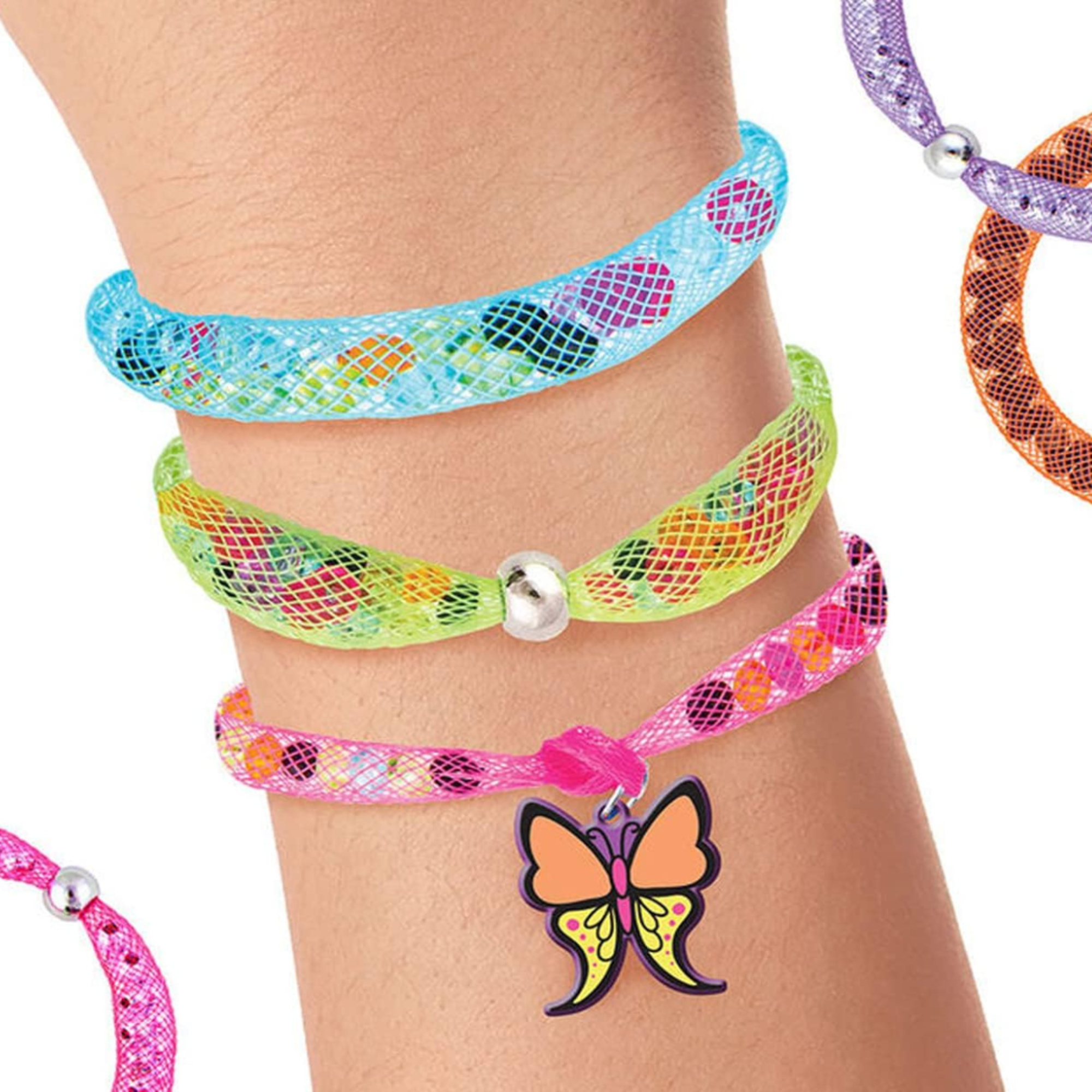 Crayola creations - set crea i tuoi braccialetti unicorn magic, attività creativa e regalo per bambine, da 8 anni - CRAYOLA