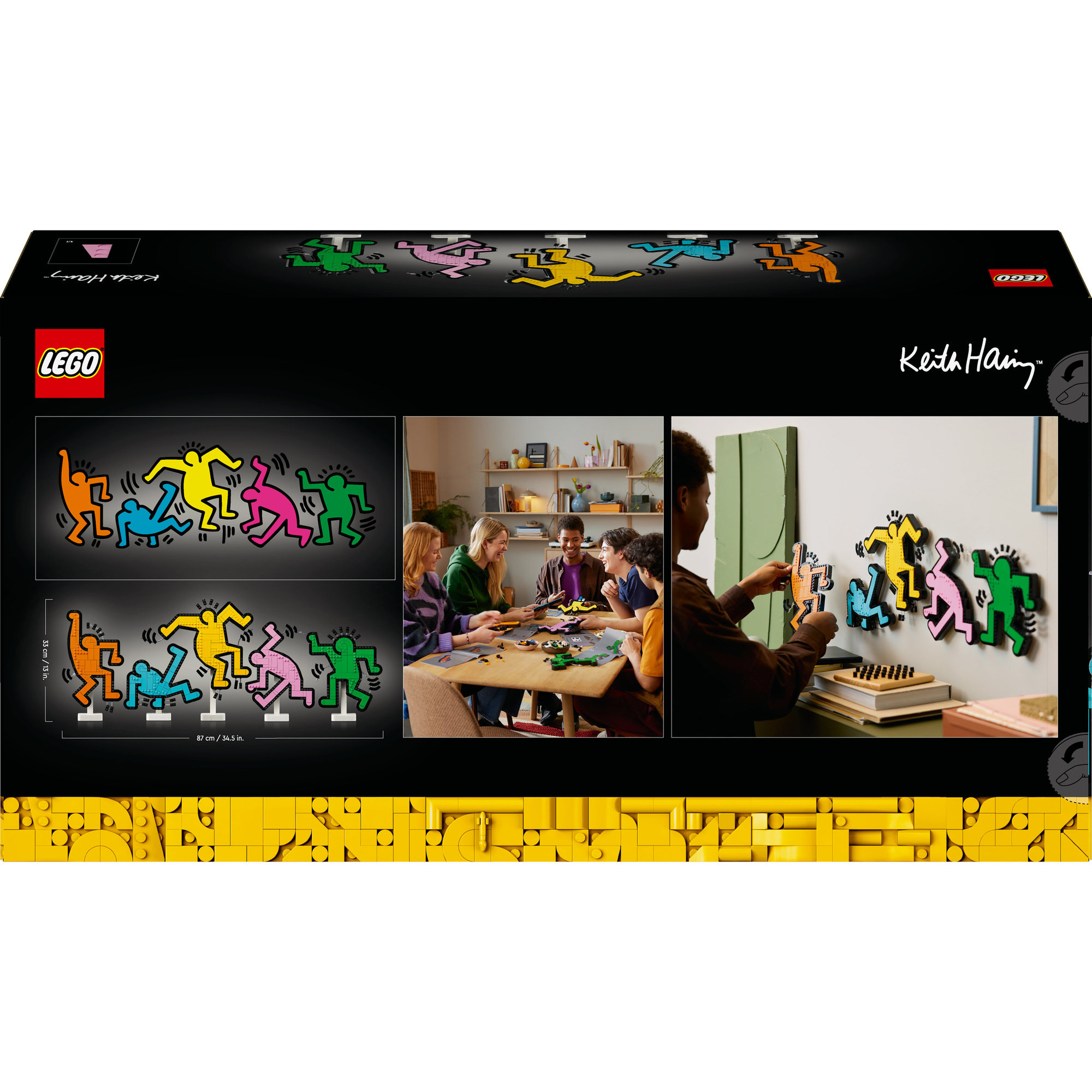 Lego art keith haring 31216 – opera da parete con figure danzanti, idea regalo per adulti creativi - LEGO Art