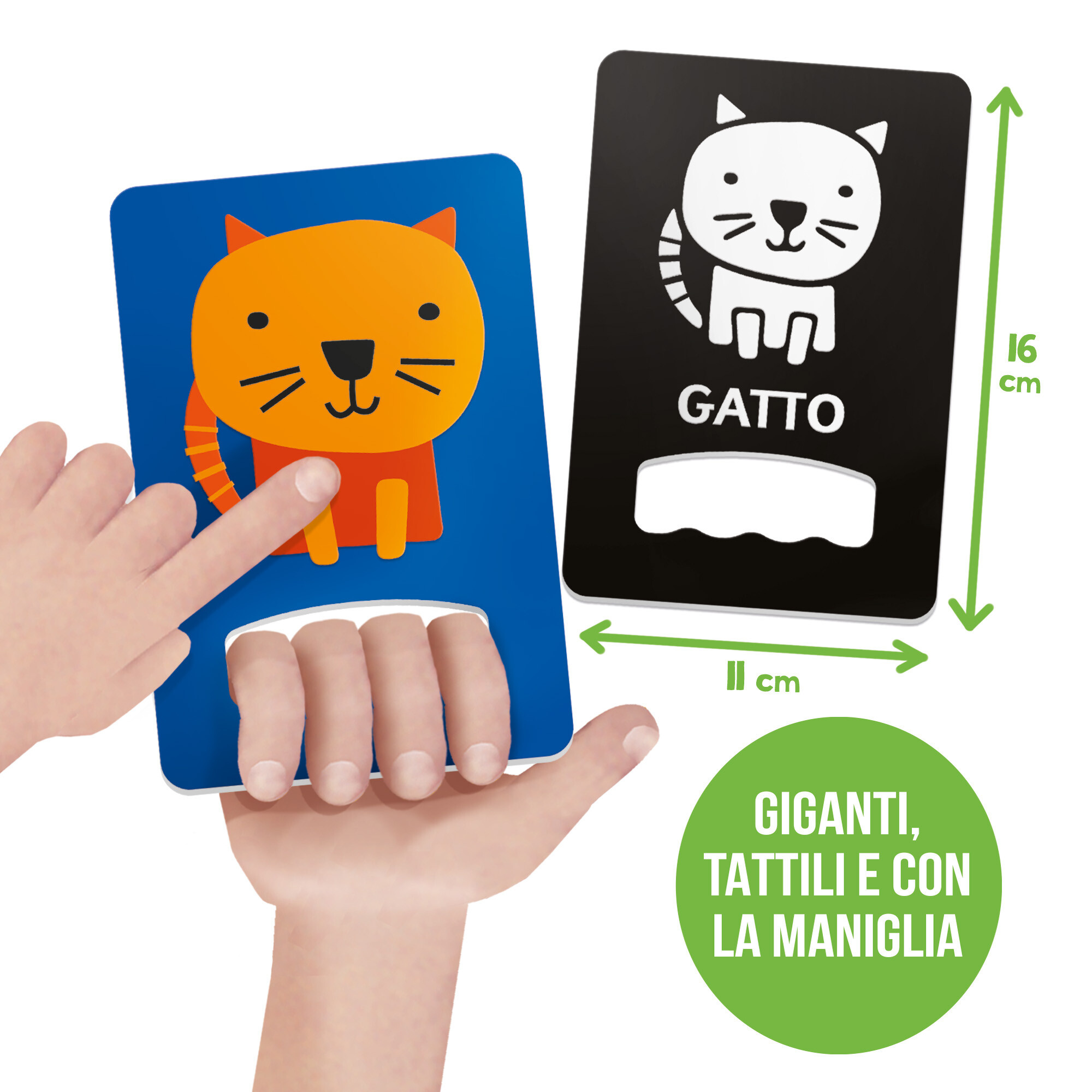 Flashcards baby tattili a contrasto – forme e colori ad alta leggibilità - 0 mesi - headu - HEADU