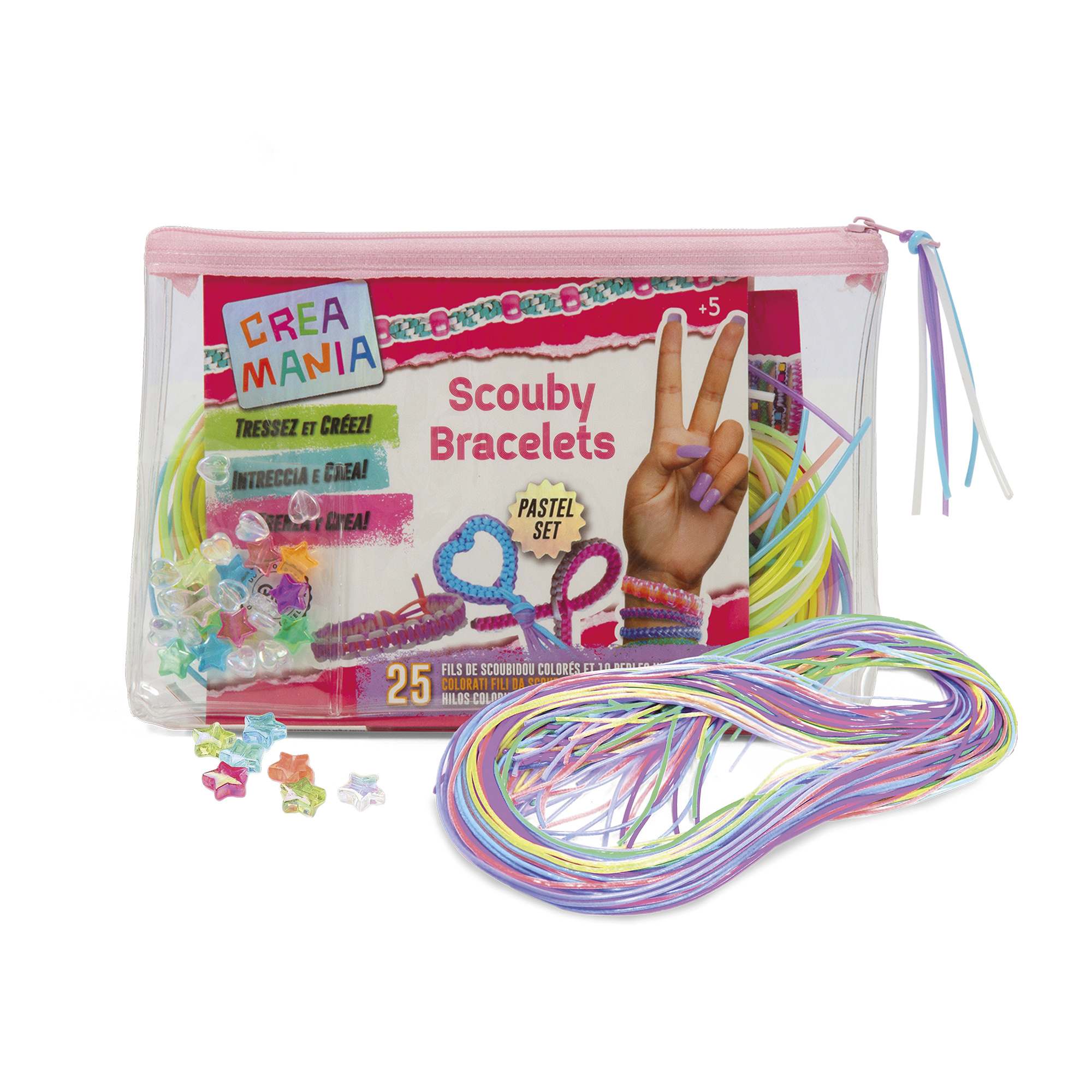 Bustina assortita con 25 braccialetti scouby - crea mania - CREAMANIA