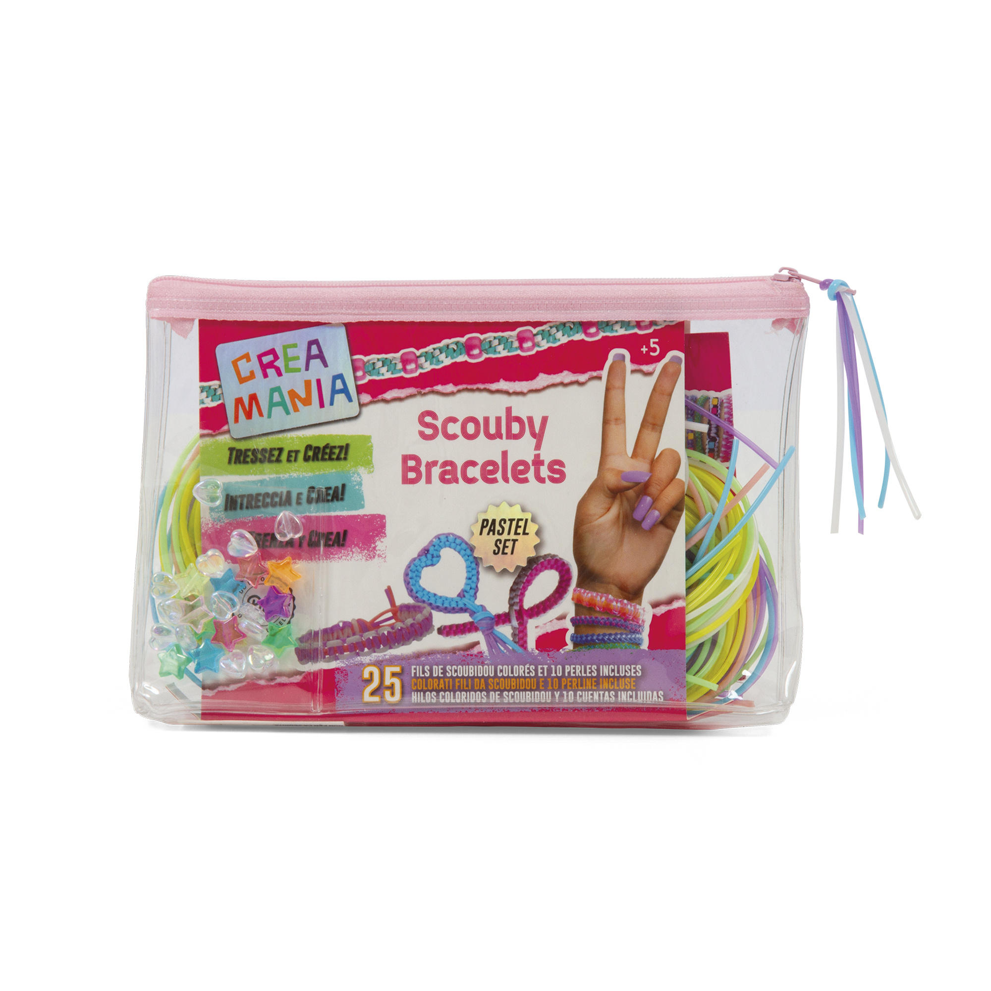 Bustina assortita con 25 braccialetti scouby - crea mania - CREAMANIA