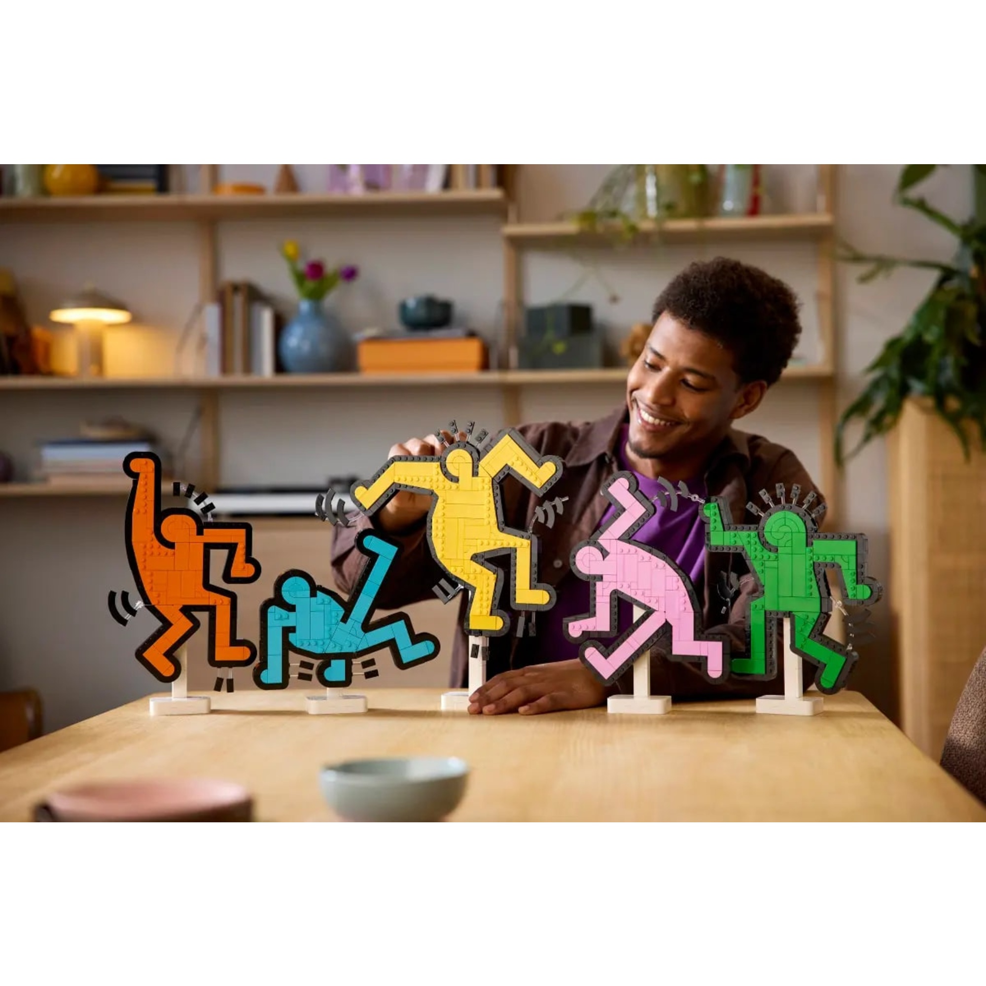 Lego art keith haring 31216 – opera da parete con figure danzanti, idea regalo per adulti creativi - LEGO Art