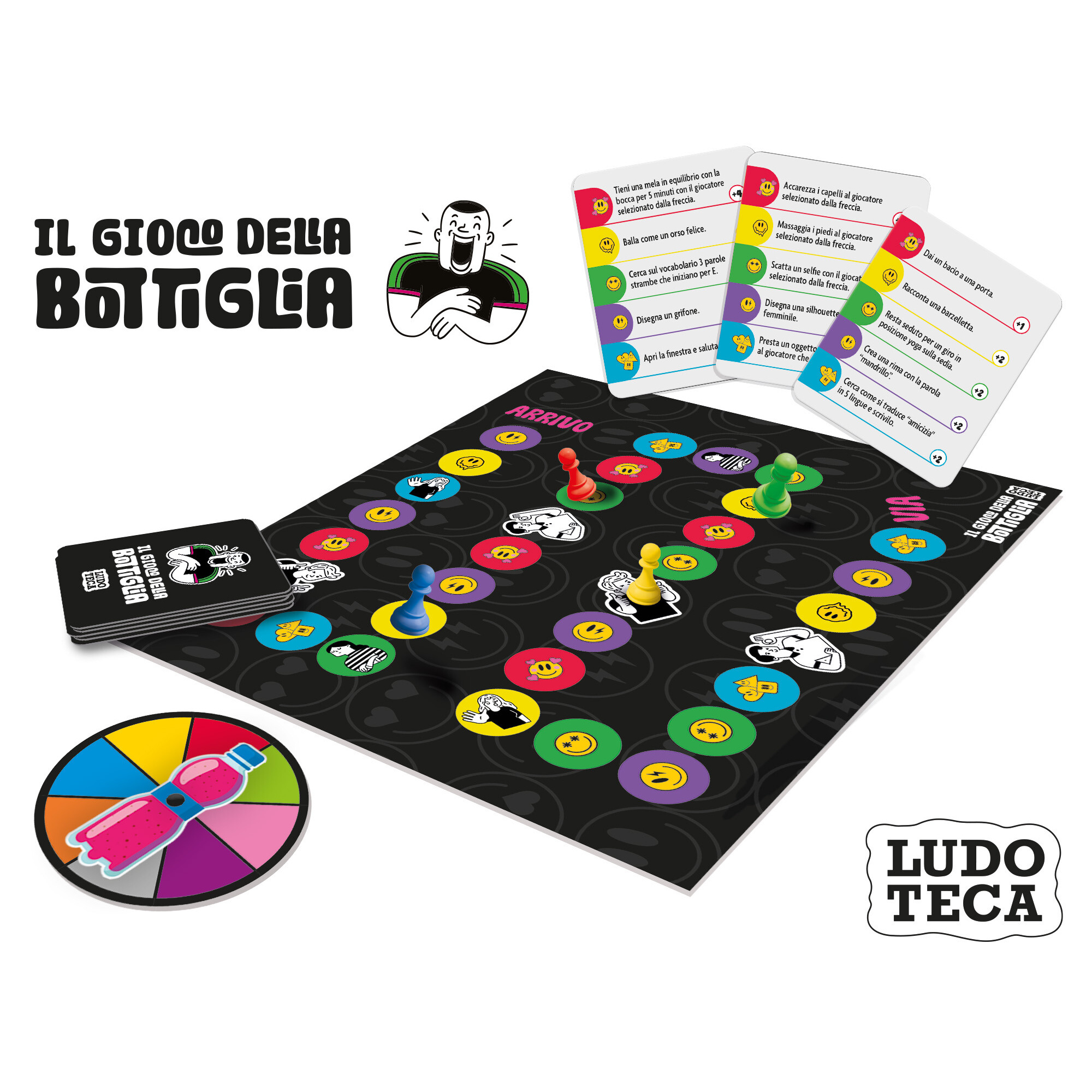 Ludoteca pocket il gioco della bottiglia – divertente gioco party in miniatura - LISCIANI