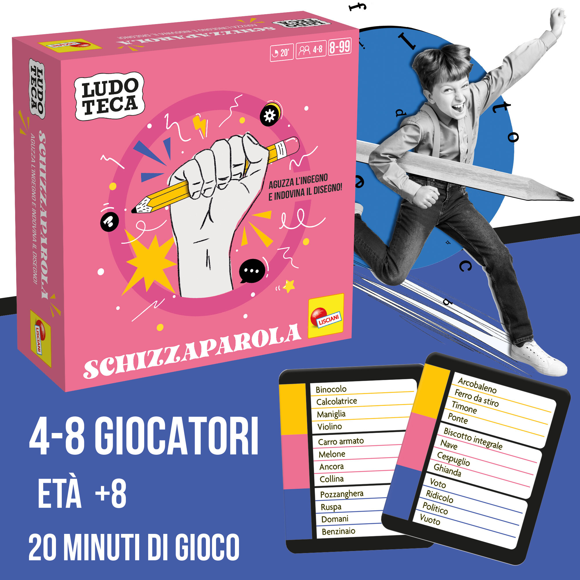Ludoteca pocket schizzaparola – sfida di parole in edizione tascabile - LISCIANI