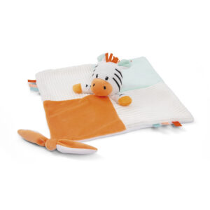 Doudou quadrato zebra zaki - baby smile - BABY SMILE
