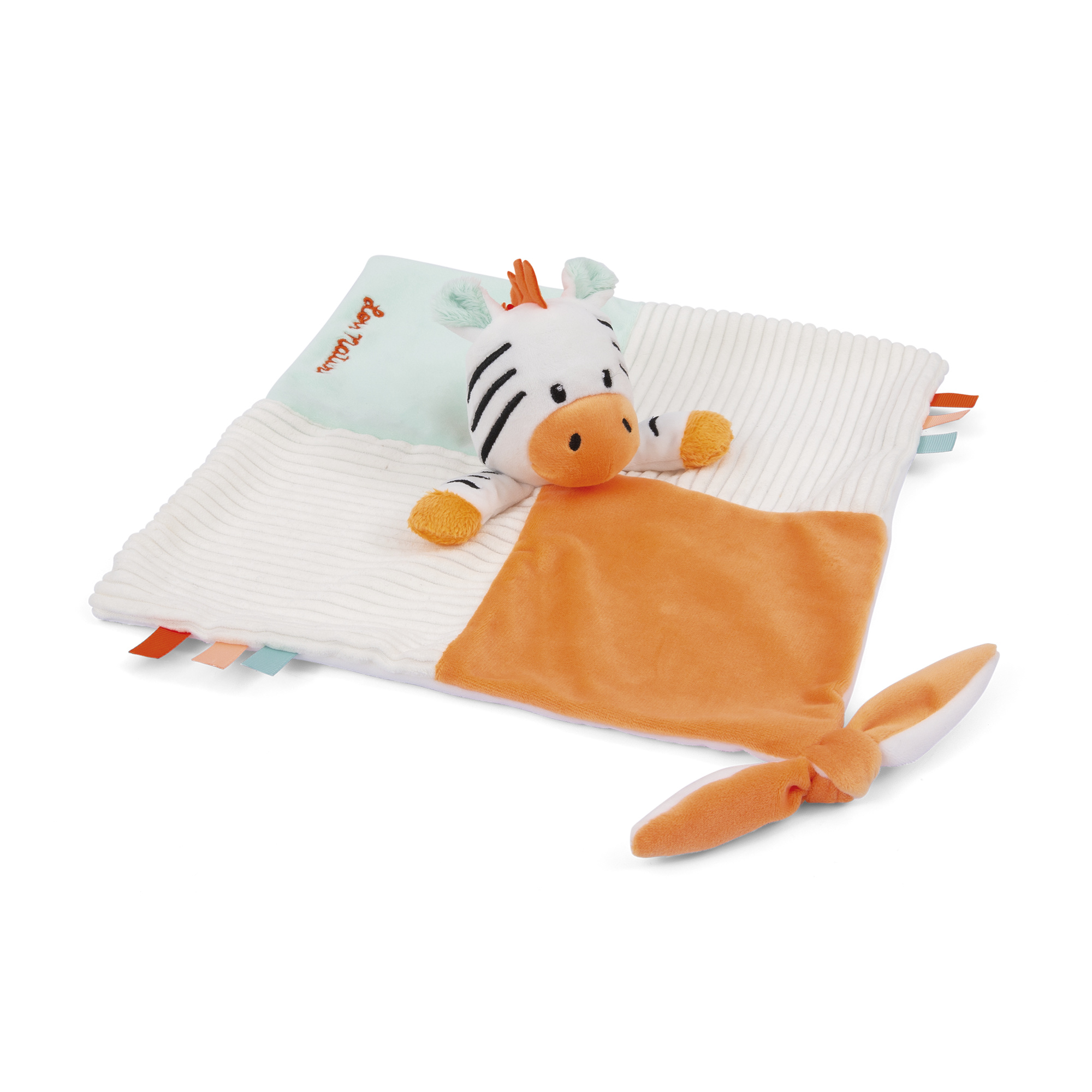 Doudou quadrato zebra zaki - baby smile - BABY SMILE