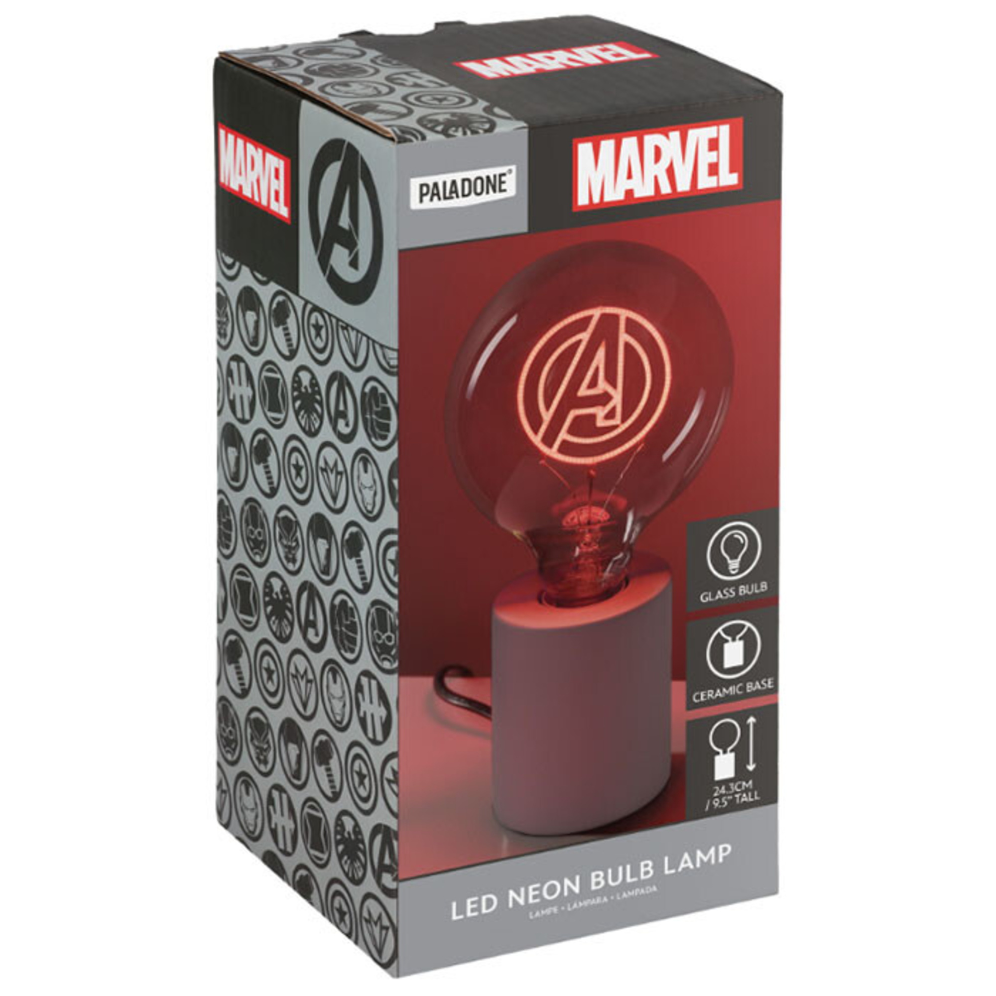 Lampada da collezione neon bulb avengers logo - Avengers