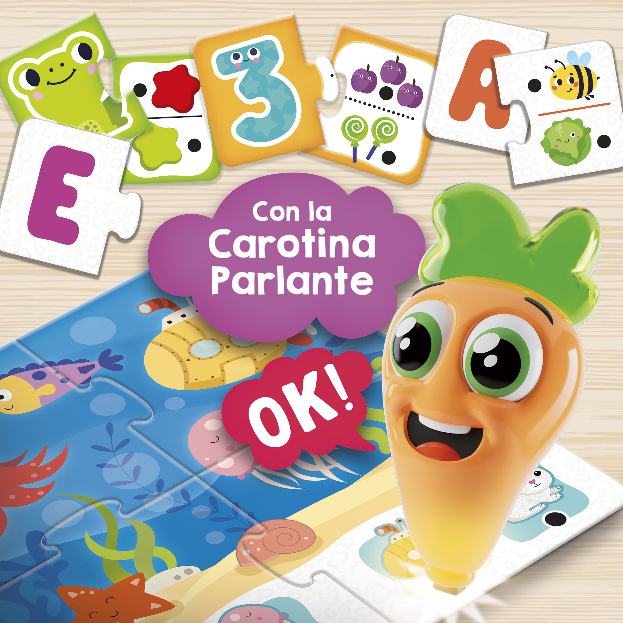 Carotina baby penna parlante – con 20 giochi educativi interattivi - LISCIANI