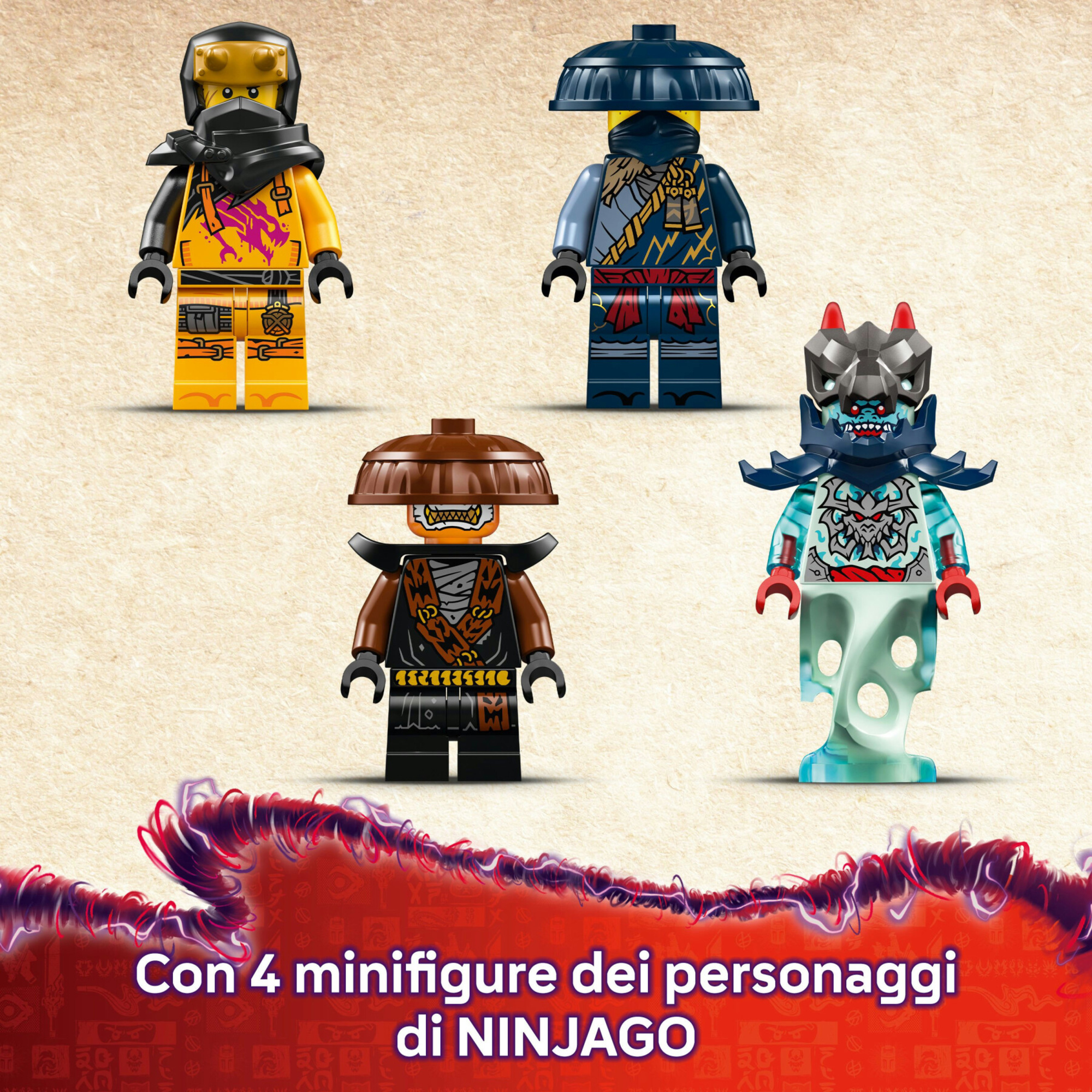 Lego ninjago 71843 mech cavalca-drago rogue: drago, 4 minifigure 8+ - Lego