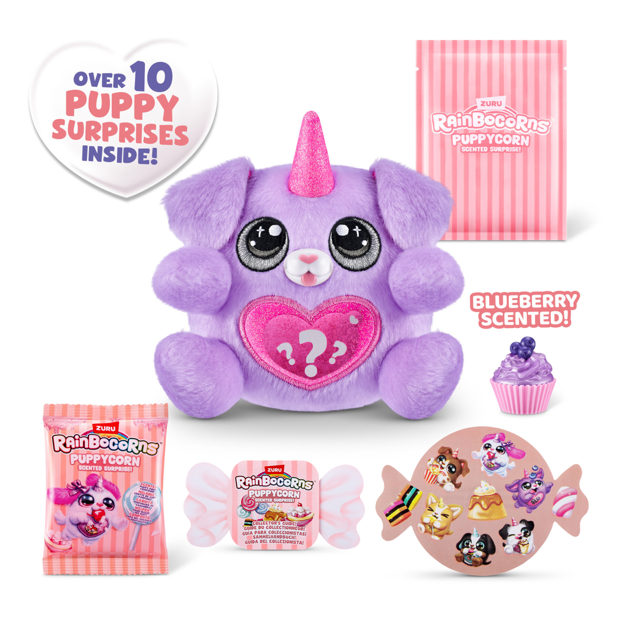 Rainbocorns puppycorn plush small s8: peluche cucciolo sorpresa - assortito - RAINBOCORNS