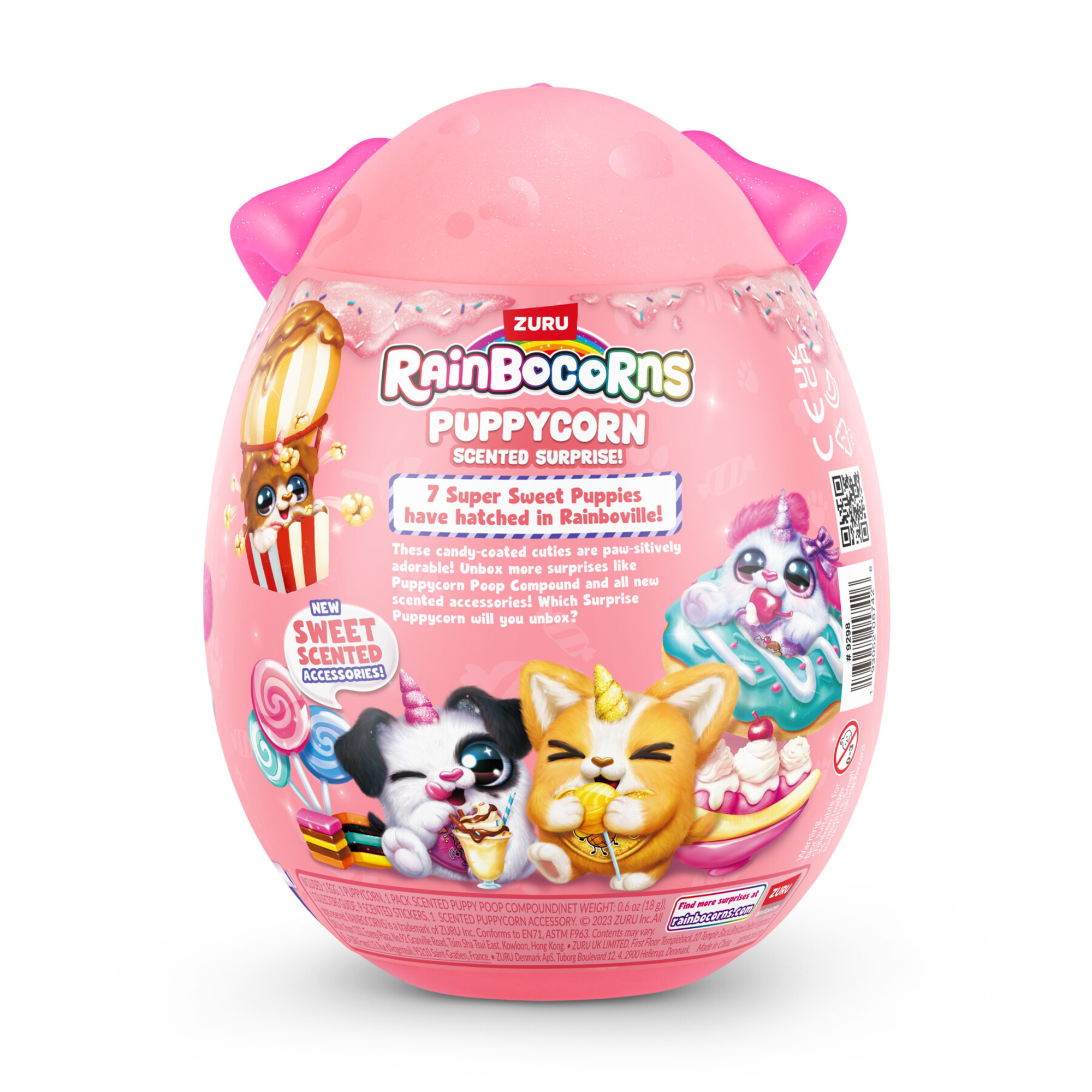 Rainbocorns puppycorn plush small s8: peluche cucciolo sorpresa - assortito - RAINBOCORNS