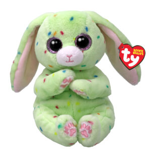 Fern il coniglietto pasquale verde con gli occhioni rosa glitter - 20 cm - TY