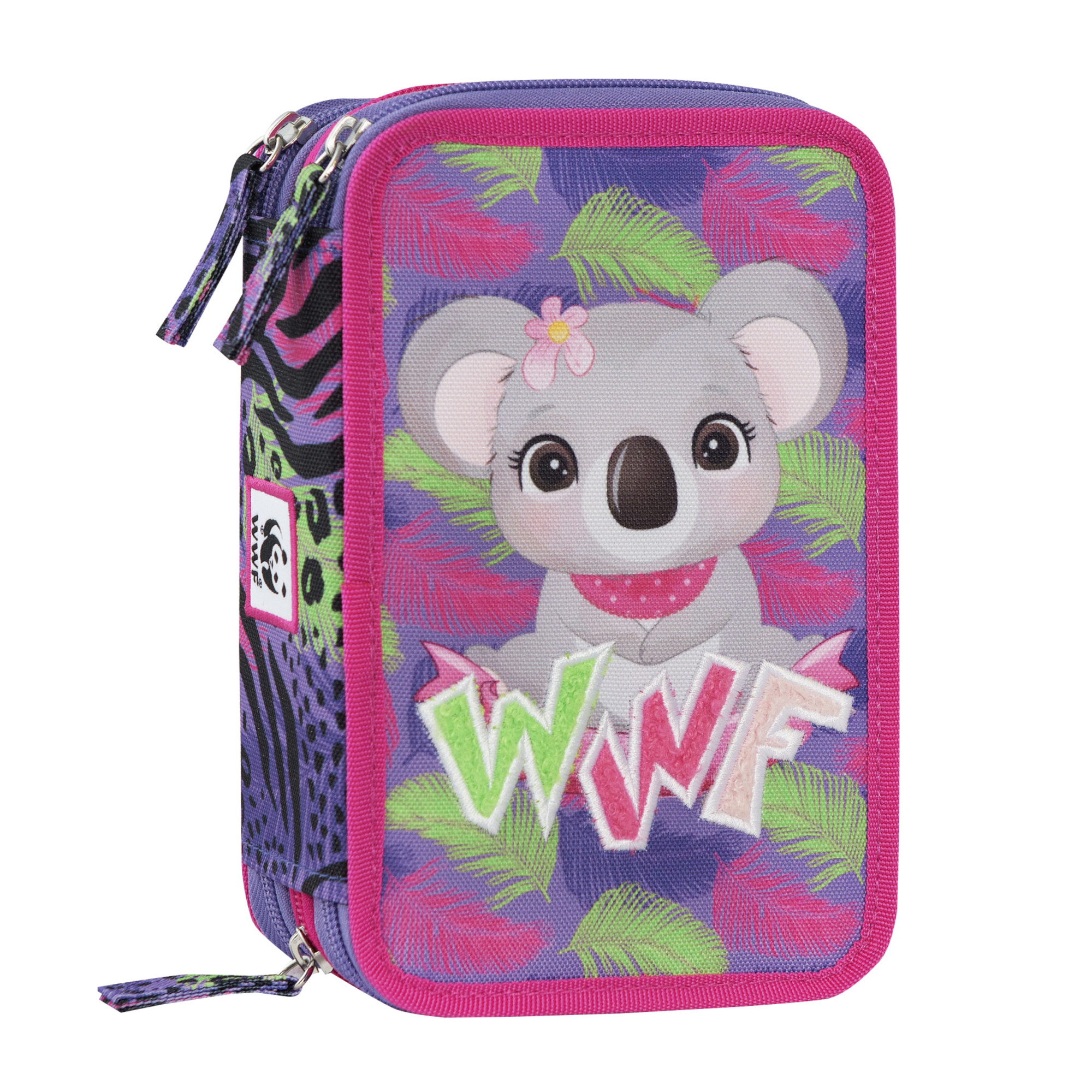 Astuccio 3 zip con cancelleria inclusa wwf illustrato koala - WWF