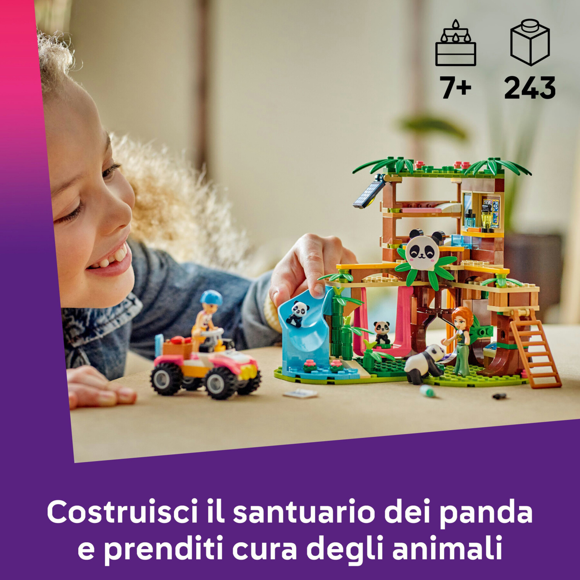 Lego friends 42648 santuario panda: casa albero, veicolo, 2 doll - LEGO FRIENDS