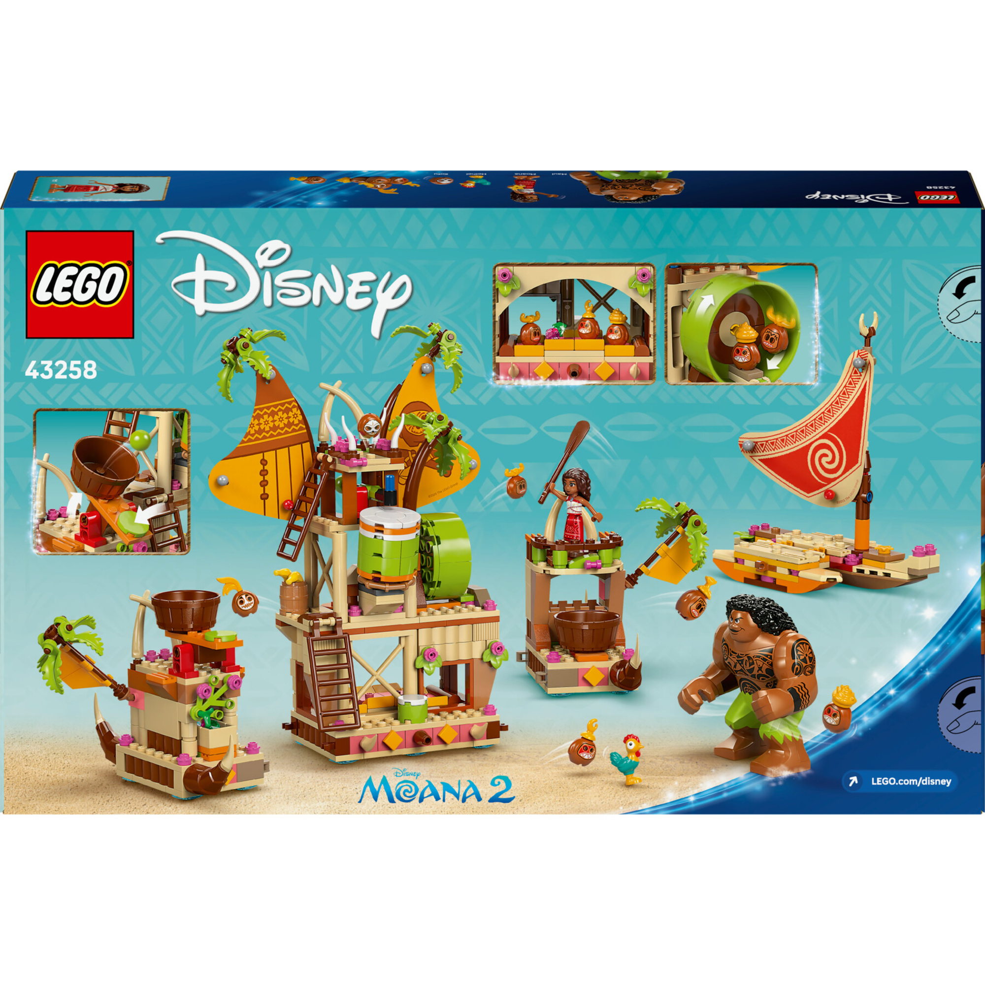 Lego disney oceania 2 43258: barcone kakamora, costruzioni 7+ - Lego
