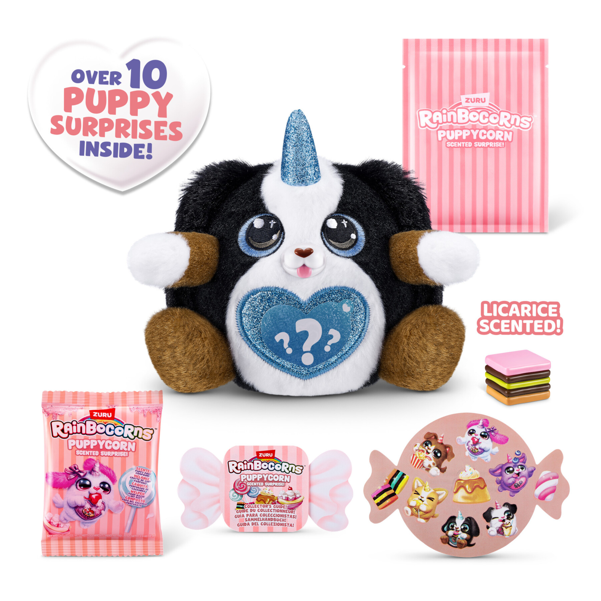Rainbocorns puppycorn plush small s8: peluche cucciolo sorpresa - assortito - RAINBOCORNS