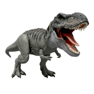 Mattel jurassic world la rinascita - divoratore giurassico, dinosauro con morso continuo e lingua attiva, luci e suoni inclusi - Jurassic World