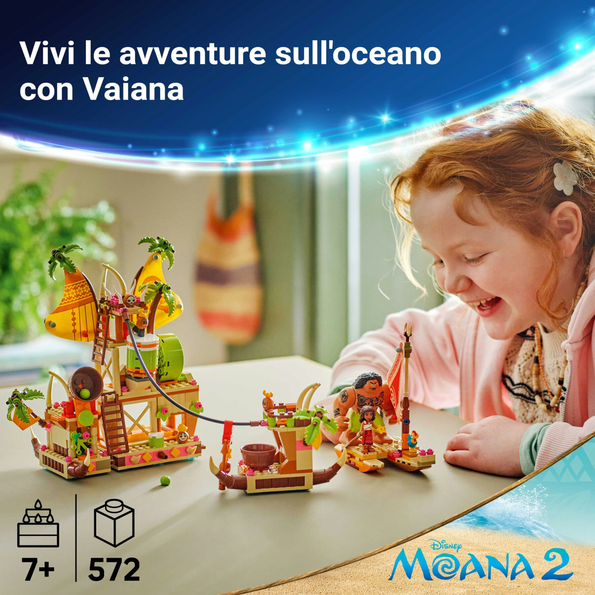 Lego disney oceania 2 43258: barcone kakamora, costruzioni 7+ - Lego