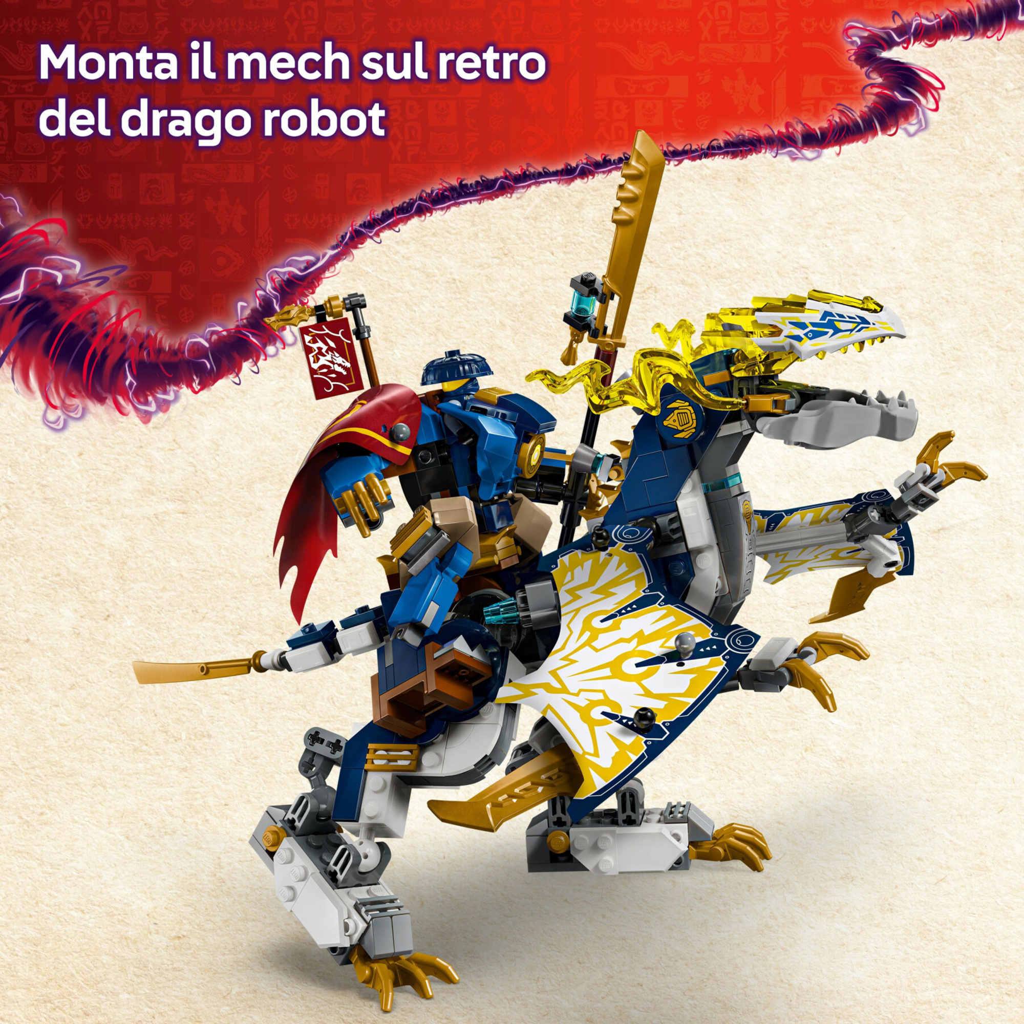 Lego ninjago 71843 mech cavalca-drago rogue: drago, 4 minifigure 8+ - Lego