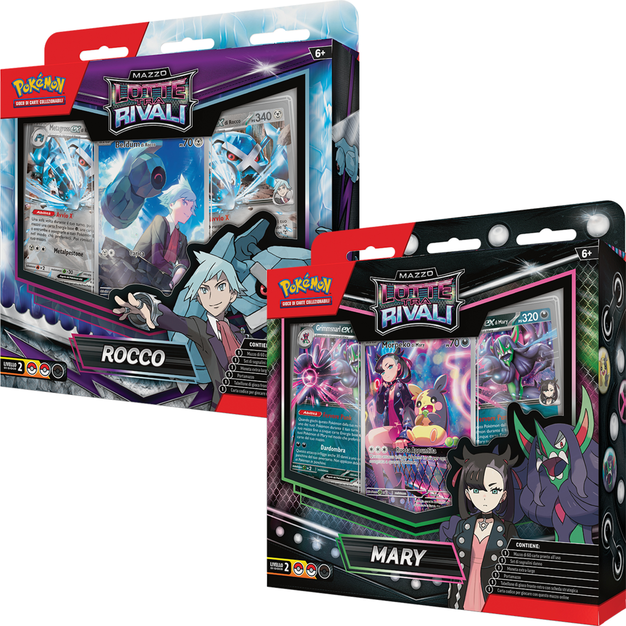 Pokemon mazzo singolo assortito lotte tra rivali: mary vs rocco - POKEMON