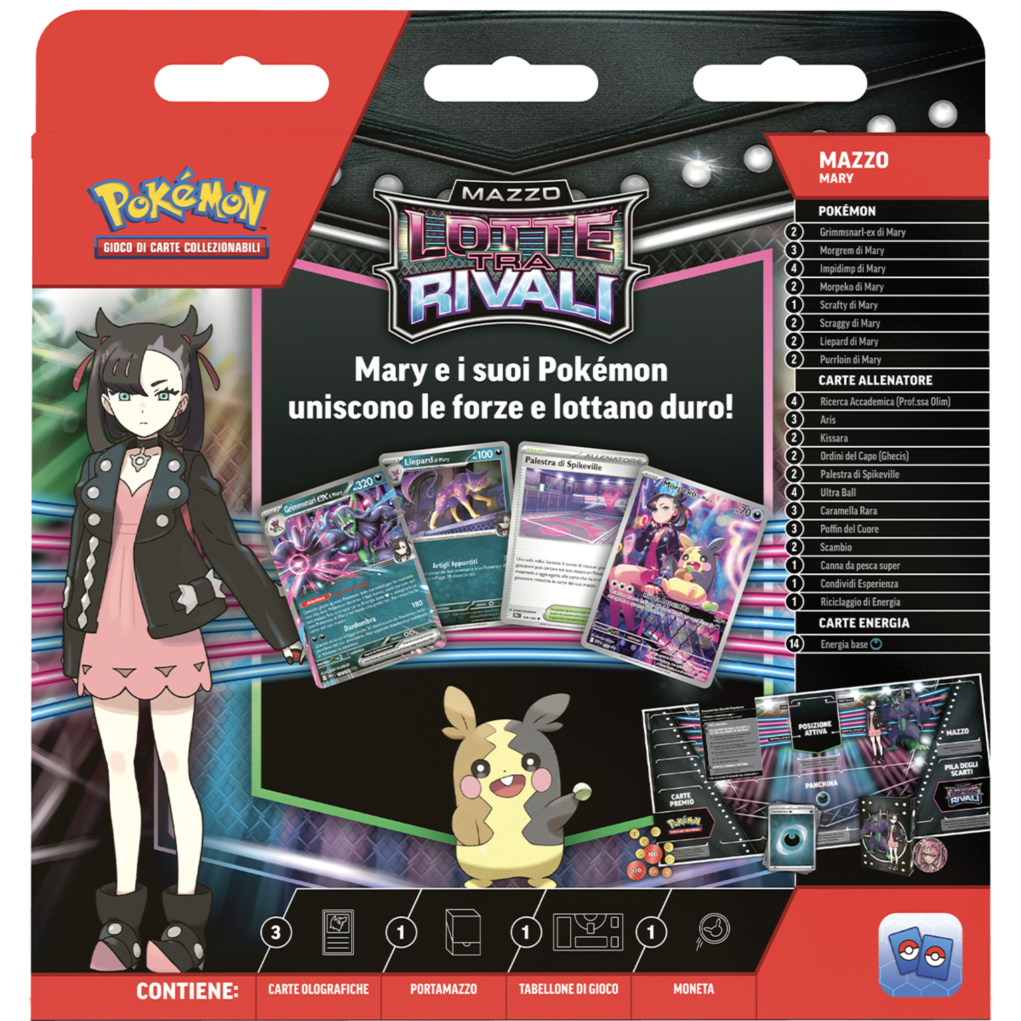 Pokemon mazzo singolo assortito lotte tra rivali: mary vs rocco - POKEMON