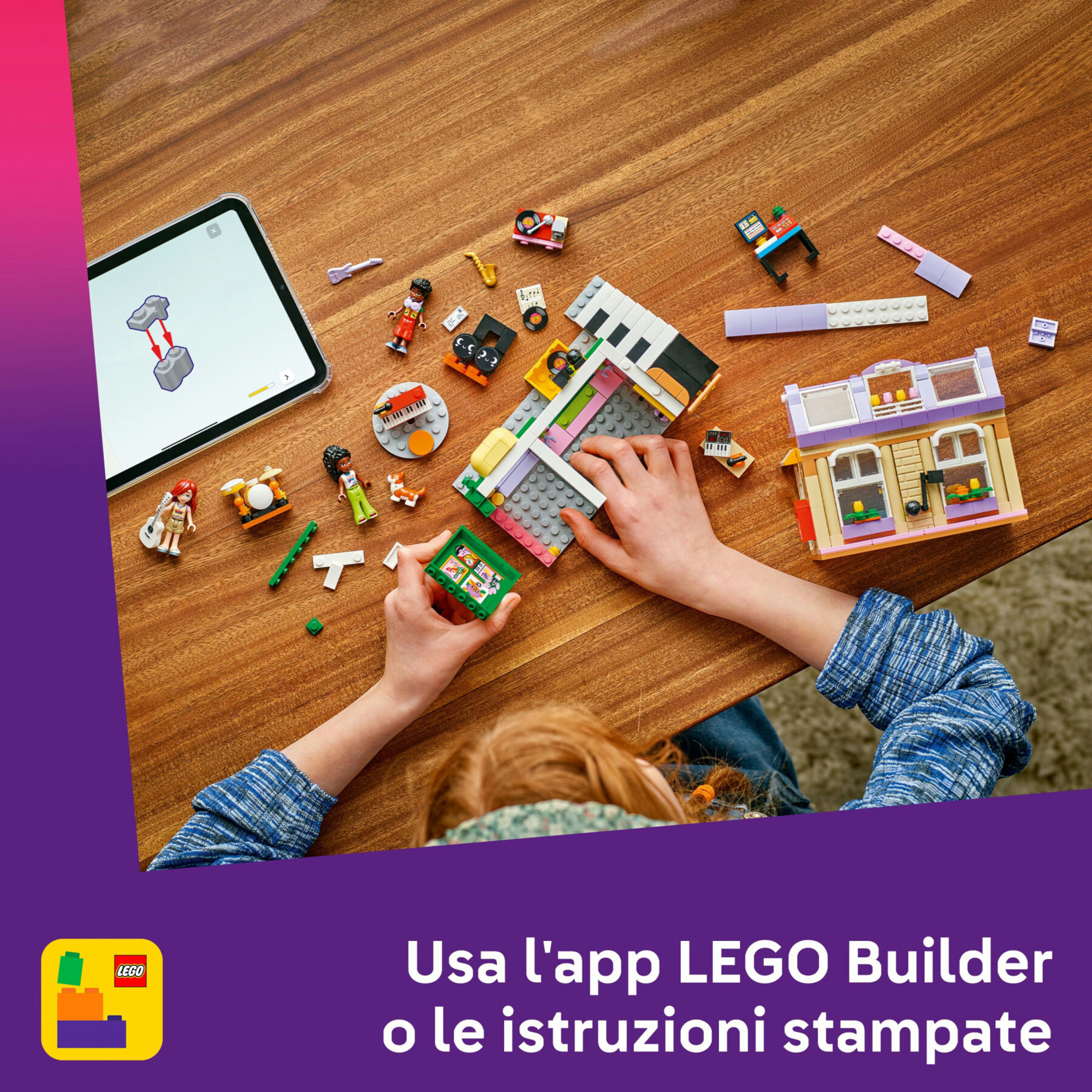 Lego friends 42653 negozio musica, appartamento: 3 mini bamboline 7+ - LEGO FRIENDS