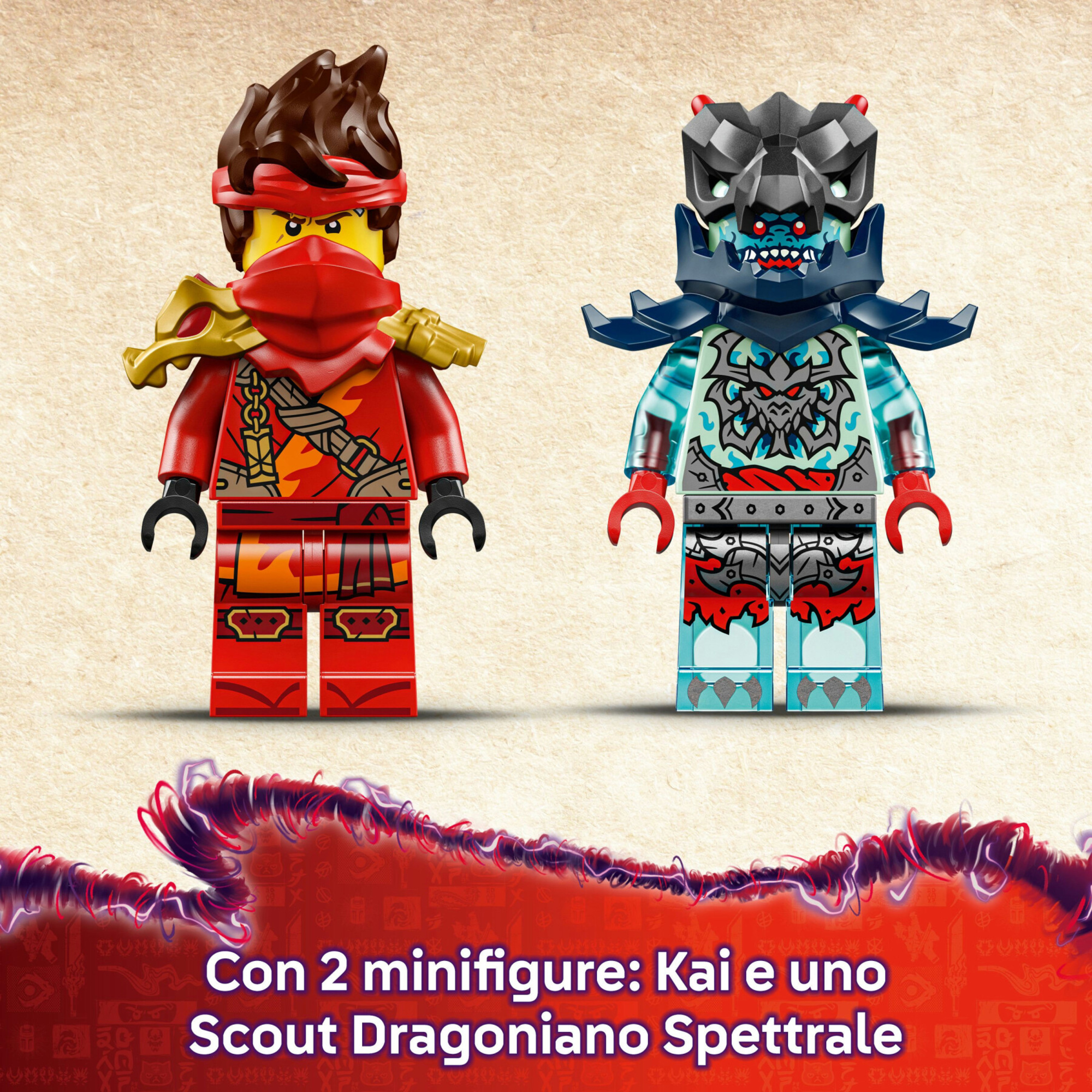 Lego ninjago 71838 moto kai: 2 motociclette, 2 minifigure 6+ - Lego