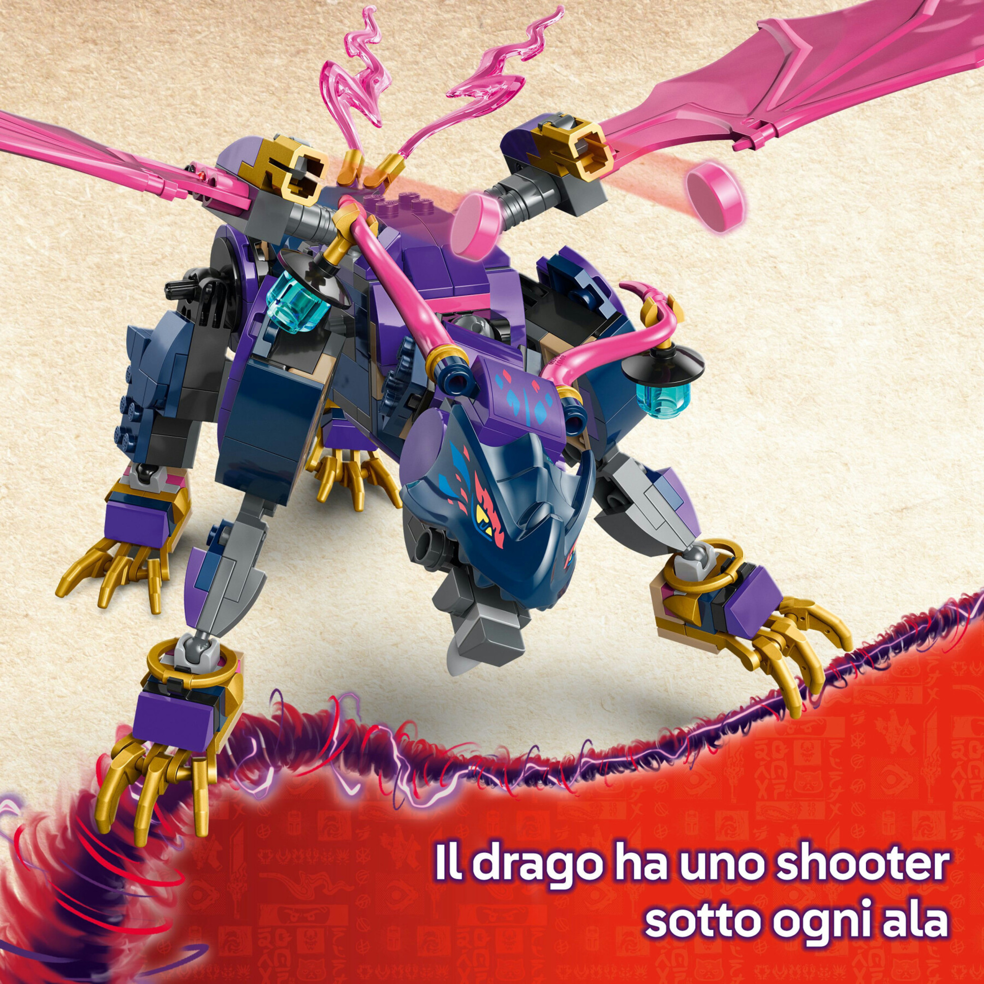 Lego ninjago 71842 rontu drago maestro: snodabile, 3 minifigure 7+ - Lego