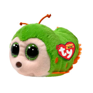 Ty beanie boos - pilar il bruco con occhi verdi grandi e glitter, il peluche con gli occhi grandi scintillanti - 15 cm - t37375 - TY