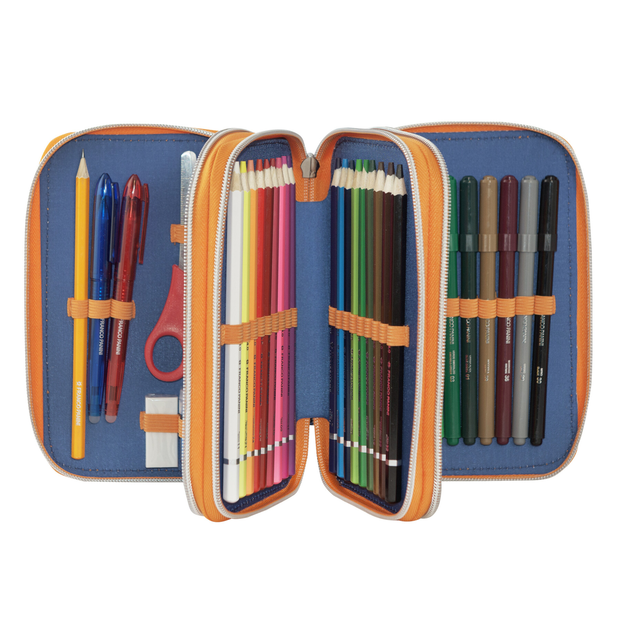 Astuccio 3 zip dragon ball 3 scomparti con 41 accessori scuola - DRAGON BALL