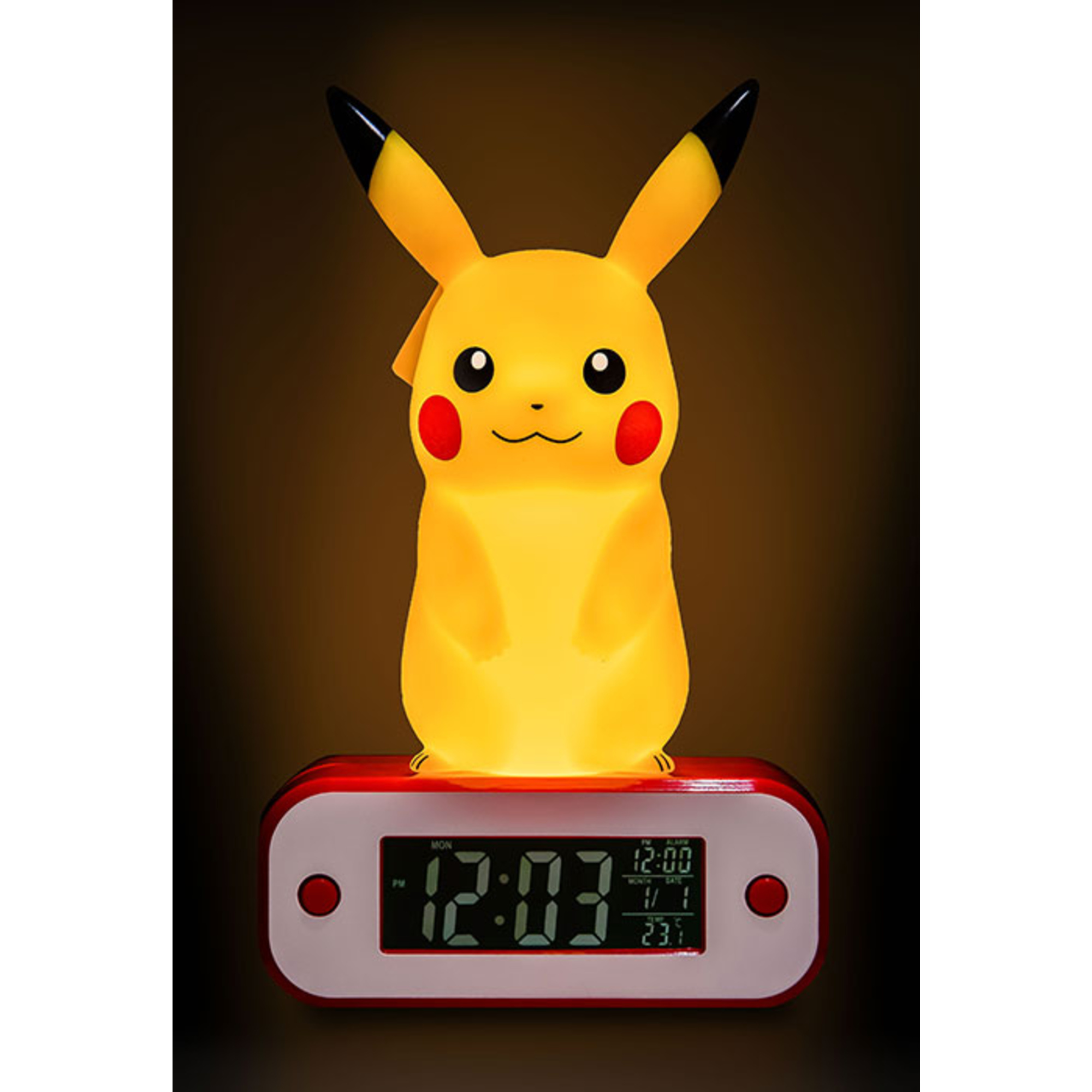 Sveglia 2 in 1 pokemon pikachu - sveglia e luce notturna - POKEMON