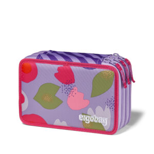 Ergobag astuccio maxi 3-zip flower powbear - niente più caos di matite! - Ergobag