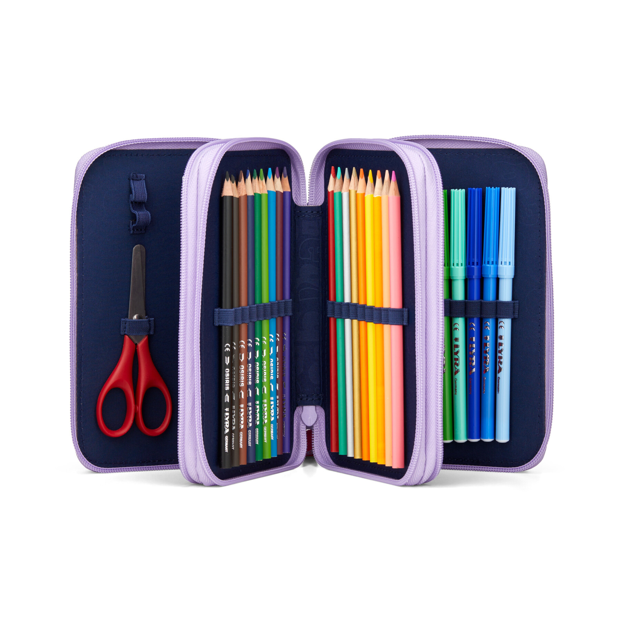 Ergobag astuccio maxi 3-zip flower powbear - niente più caos di matite! - Ergobag