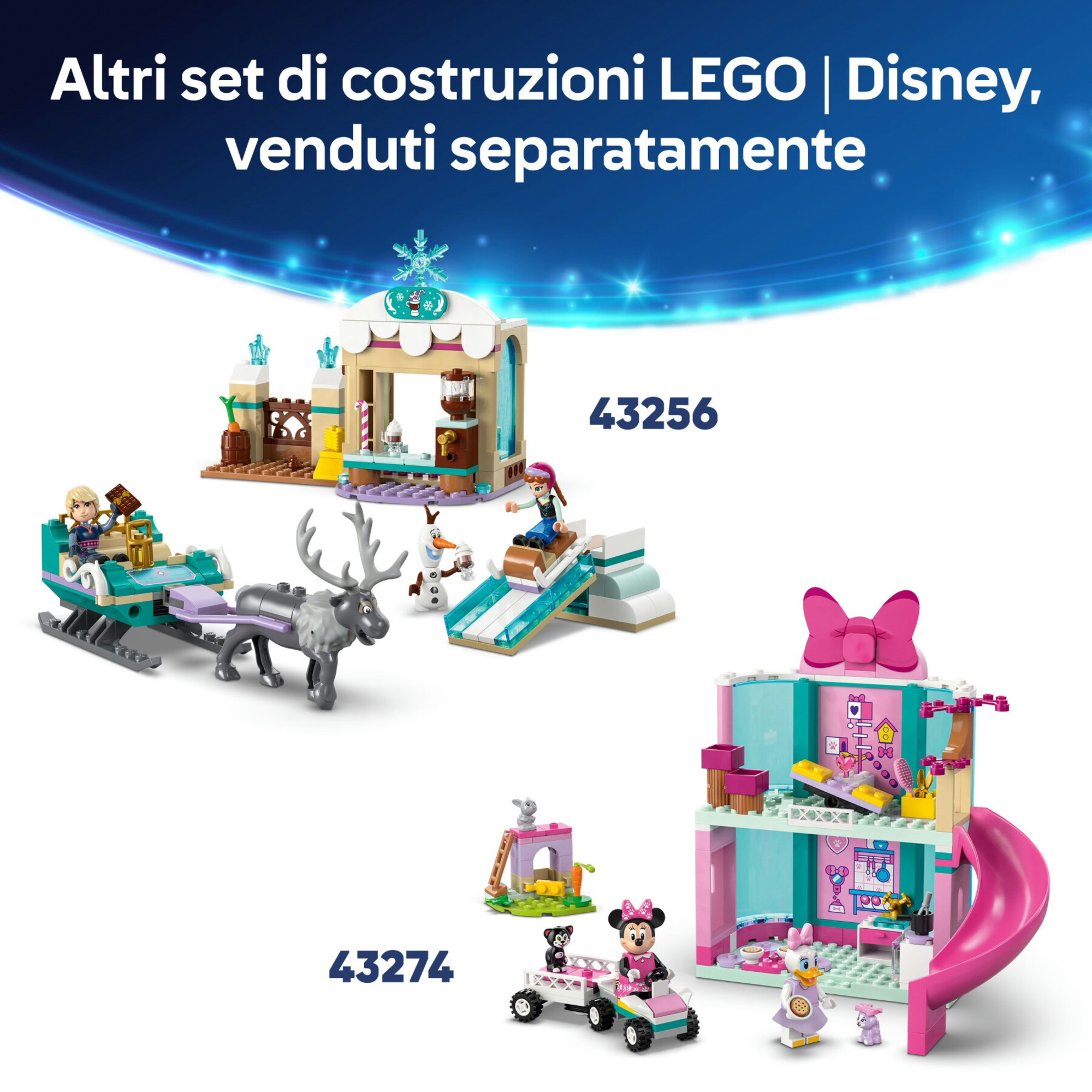 Lego disney pixar 43264 toy story: treno rc, auto, 4 minifigure 4+ - Lego