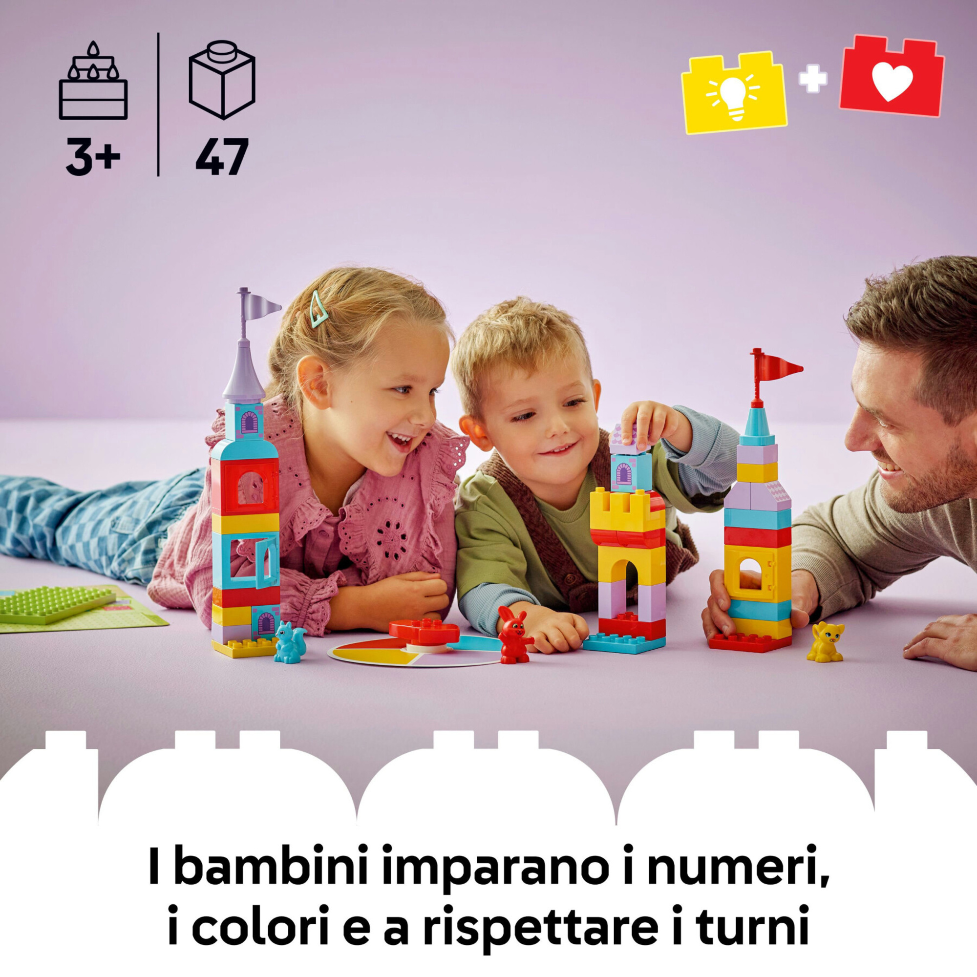 Lego duplo 10450 gioco castello salterello: 3 animali, tavolo 3+ - LEGO DUPLO, Lego