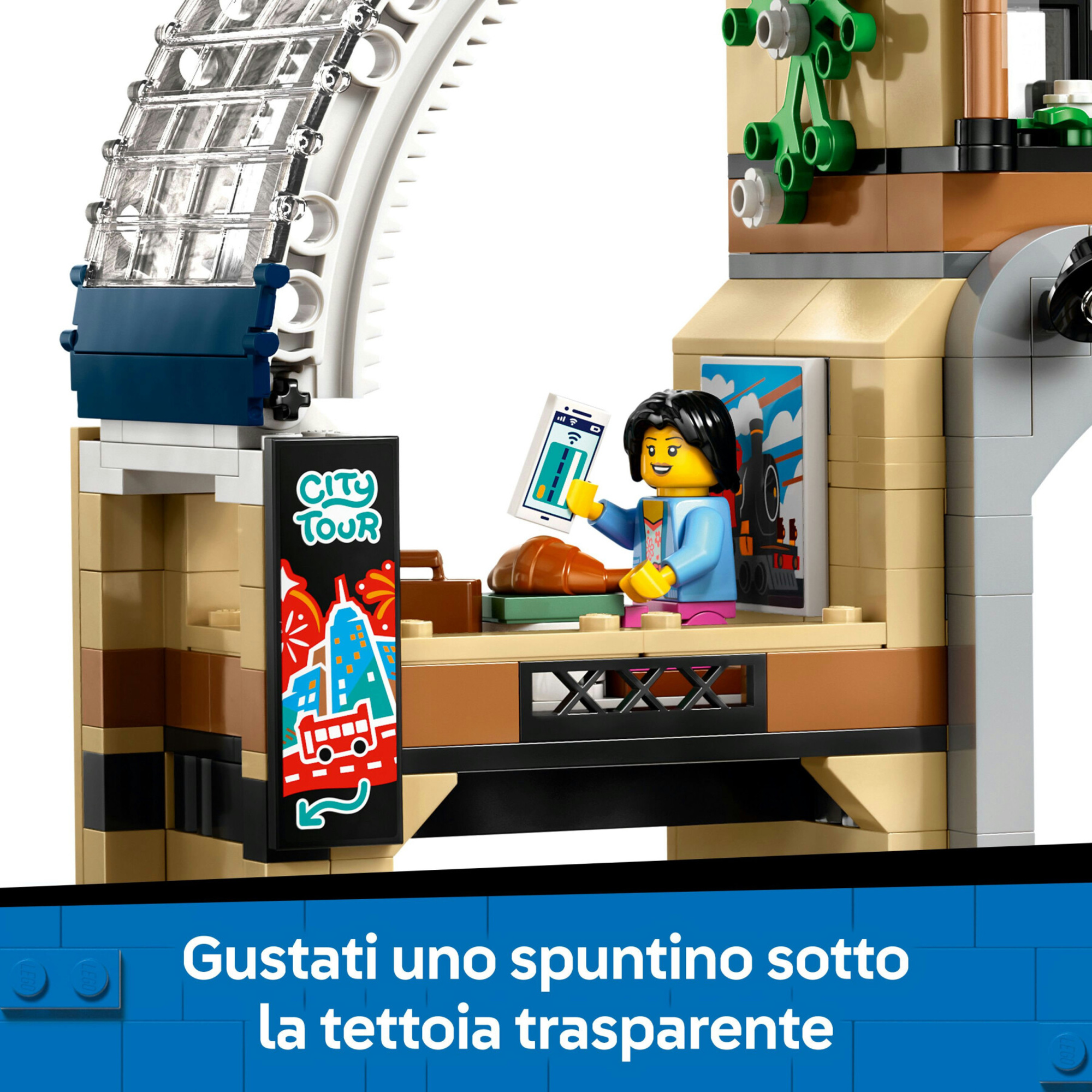 Lego city 60469 stazione centrale: veicolo, ascensore, binario 7+ - Lego