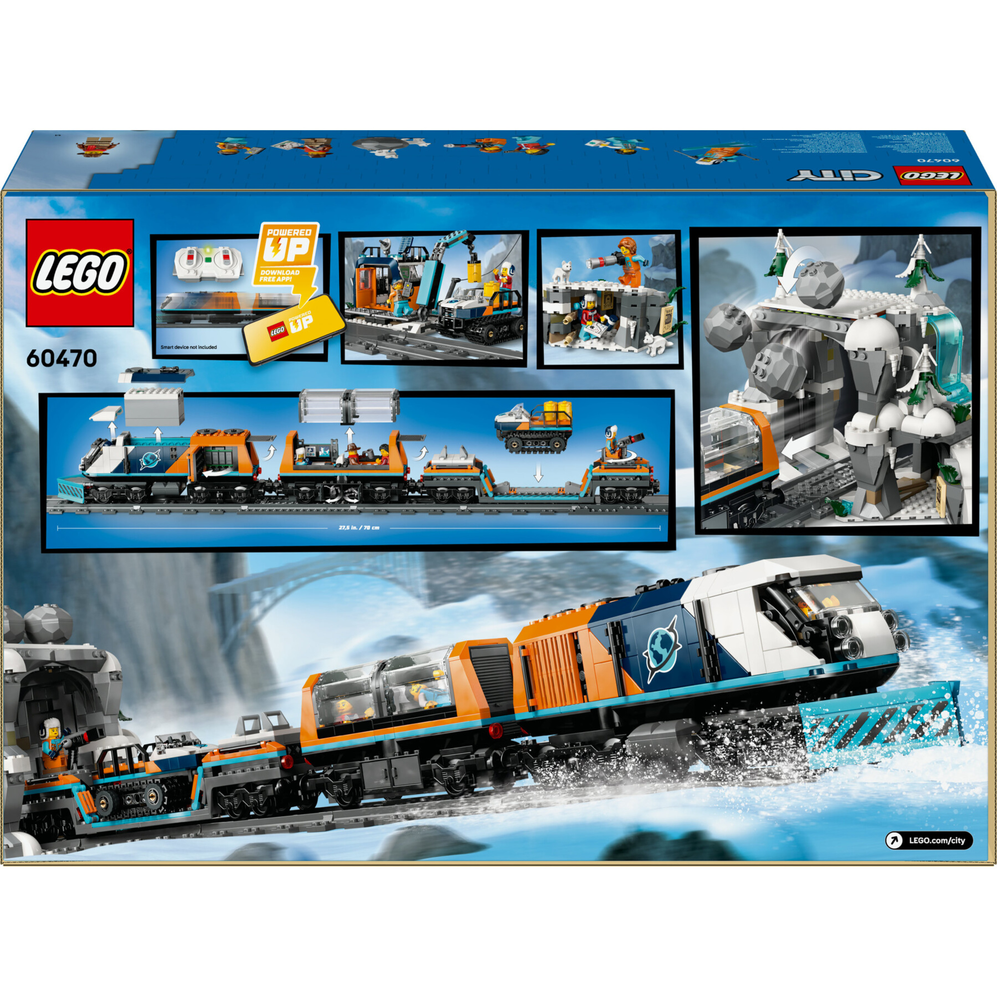 Lego city 60470 treno espresso artico: telecomandato, 22 binari 7+ - LEGO CITY, Lego