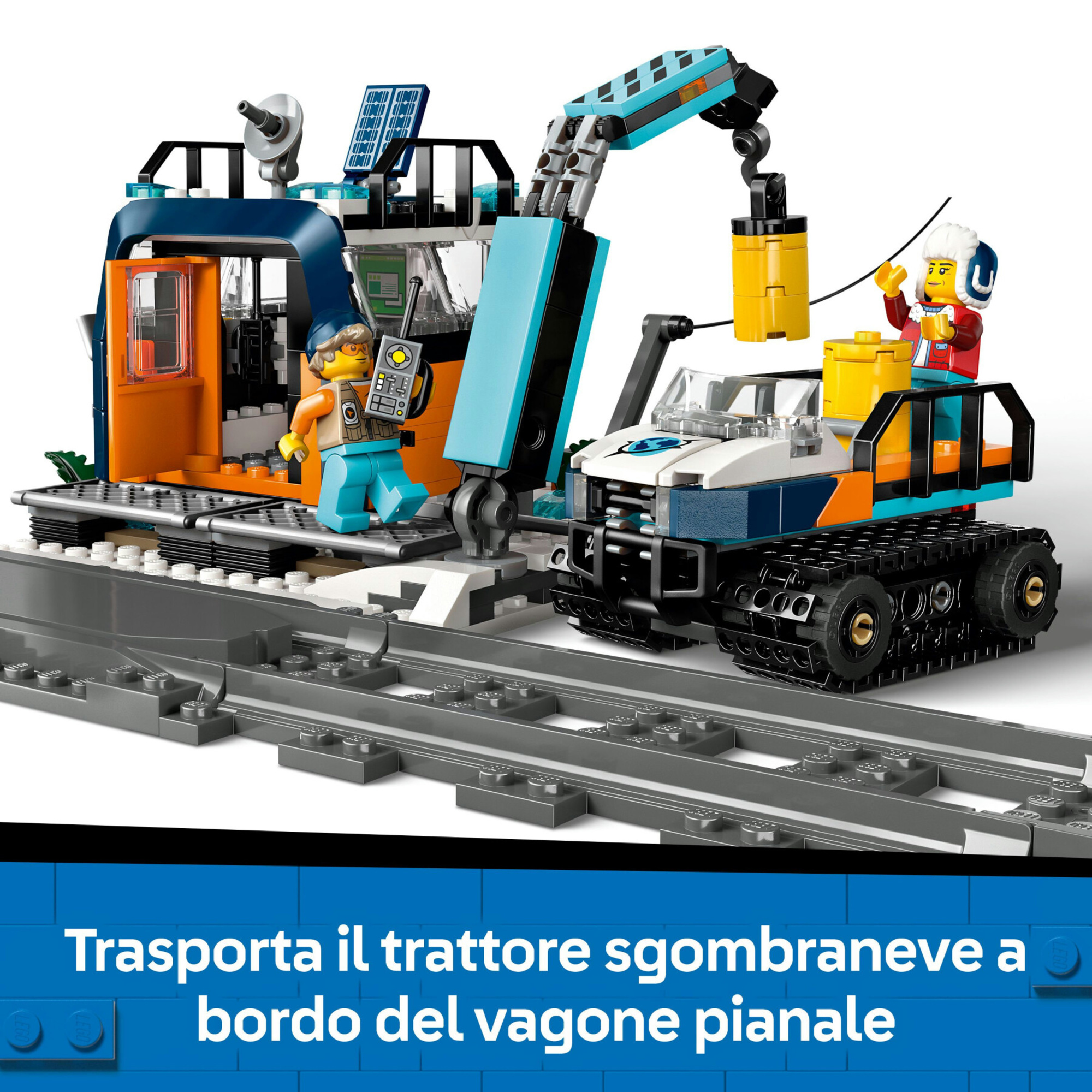 Lego city 60470 treno espresso artico: telecomandato, 22 binari 7+ - LEGO CITY, Lego