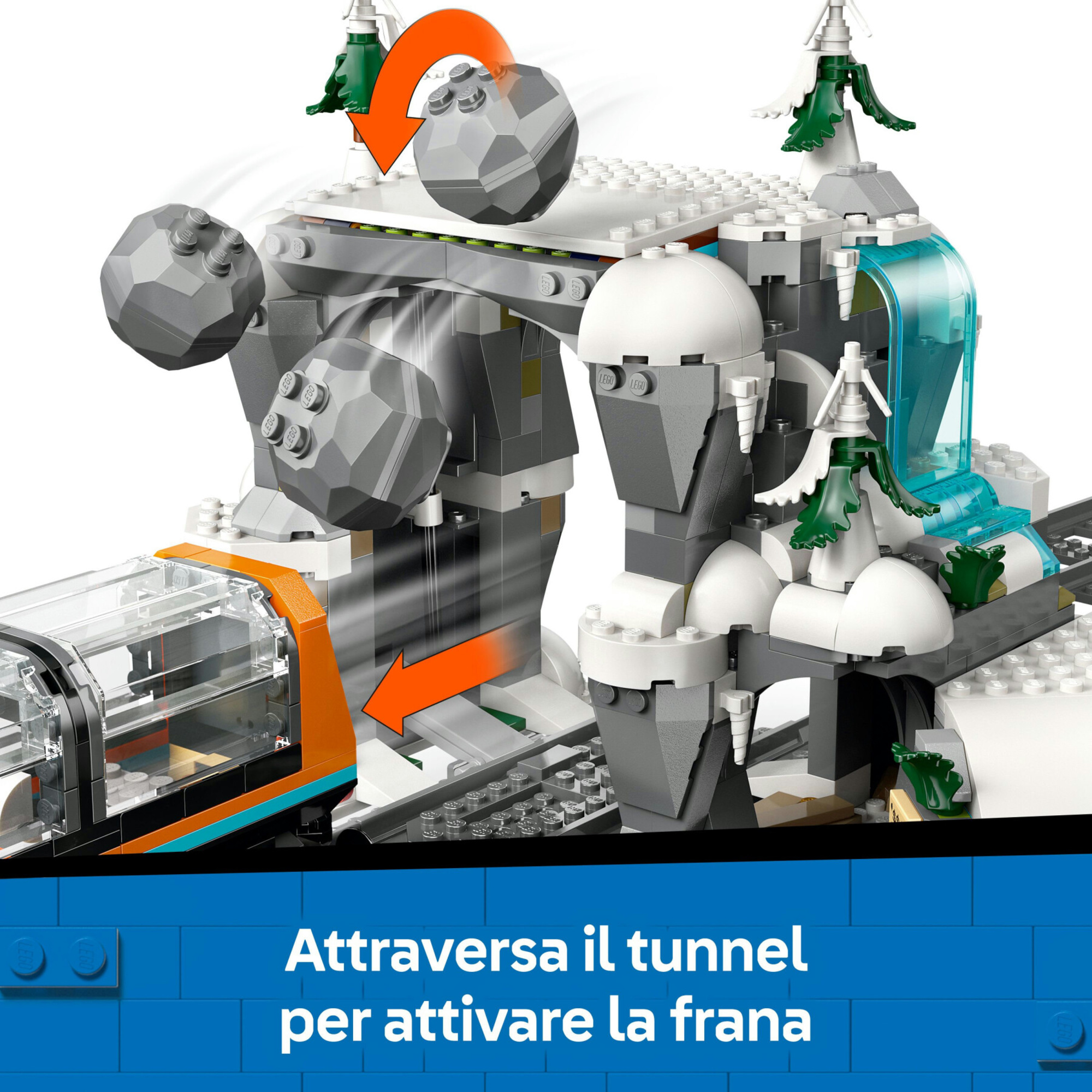 Lego city 60470 treno espresso artico: telecomandato, 22 binari 7+ - LEGO CITY, Lego